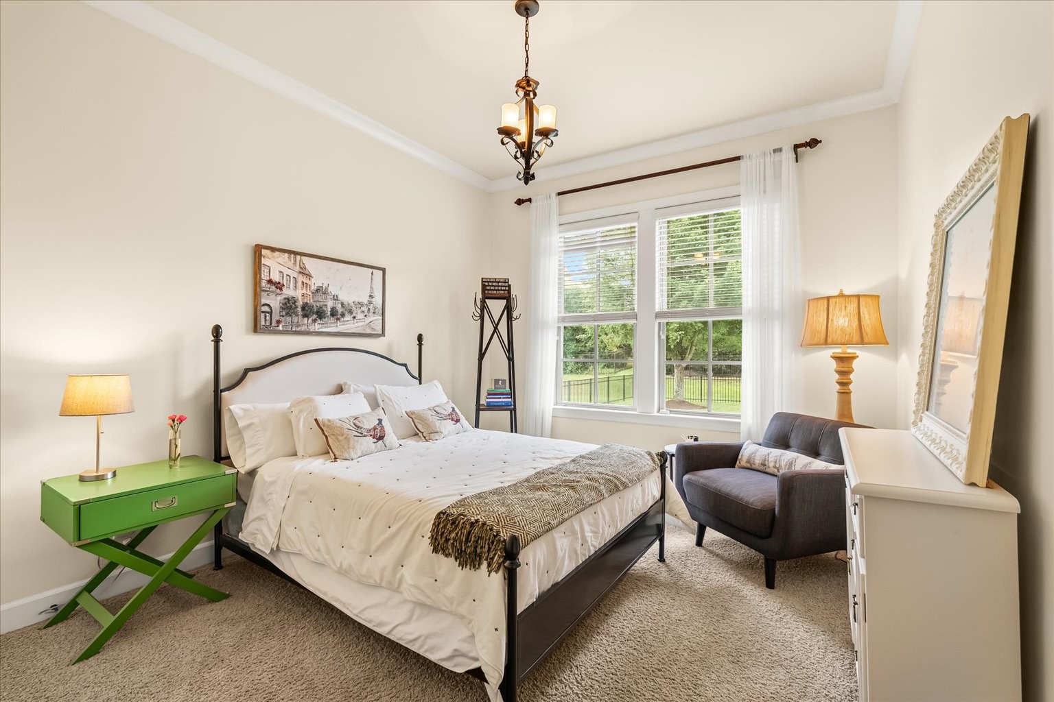 First Floor Bedroom, nice view to the back yard