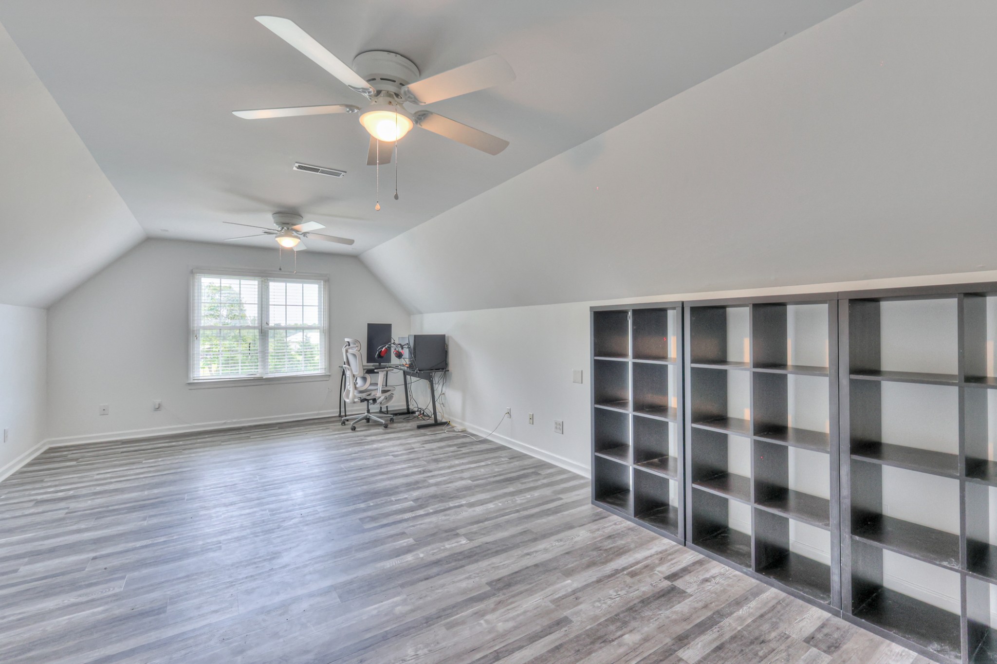 Spacious bonus room above the two car garage