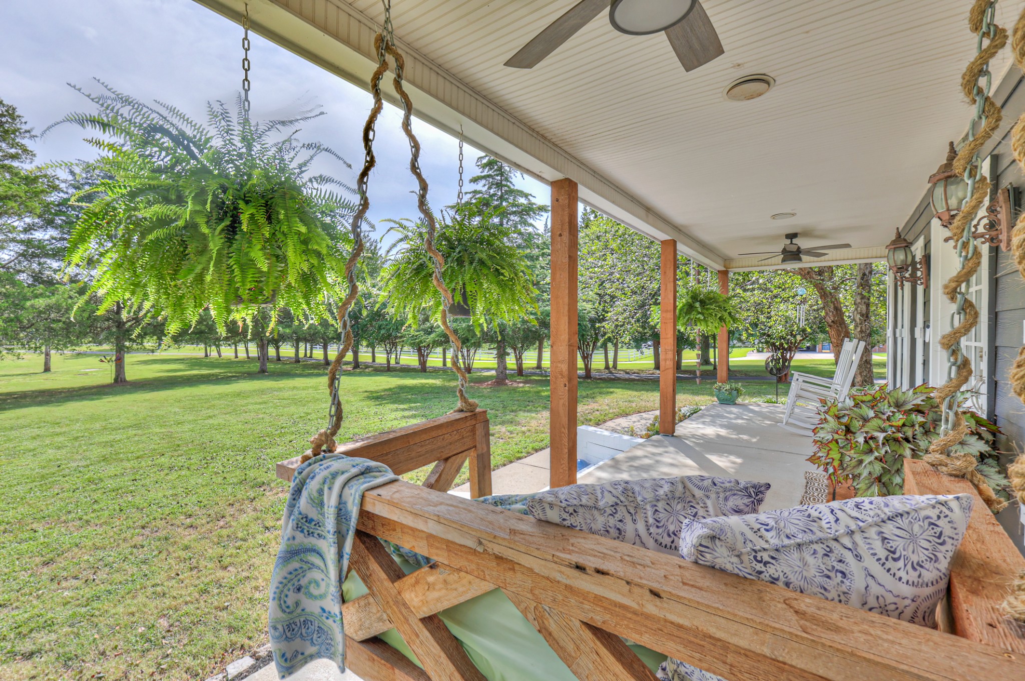 Look at this park-like view while swinging on your porch swing drinking coffee in the morning