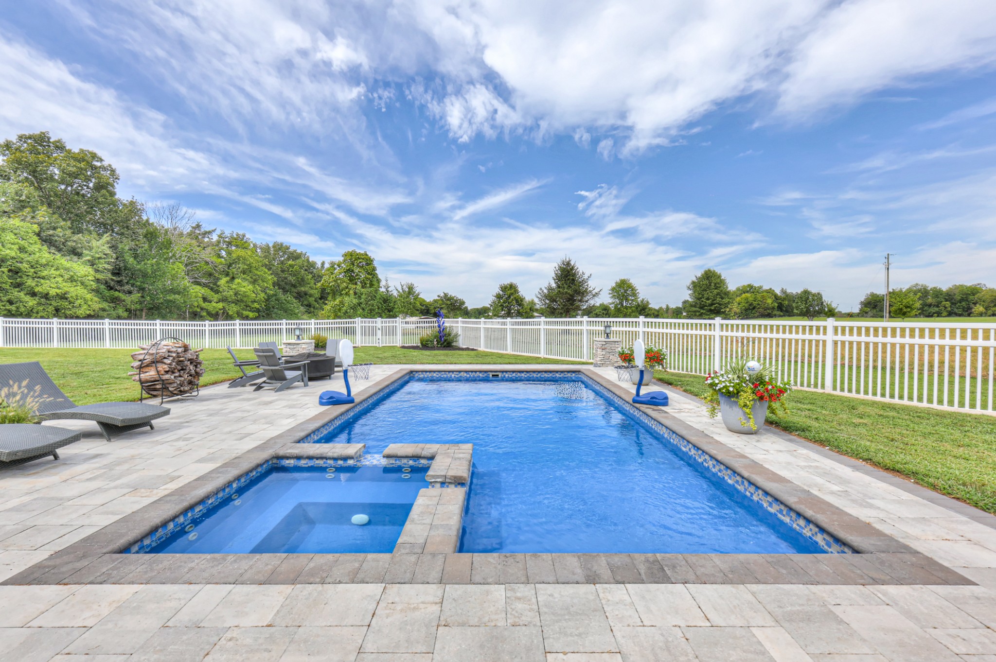 Hot tub and tanning shelf