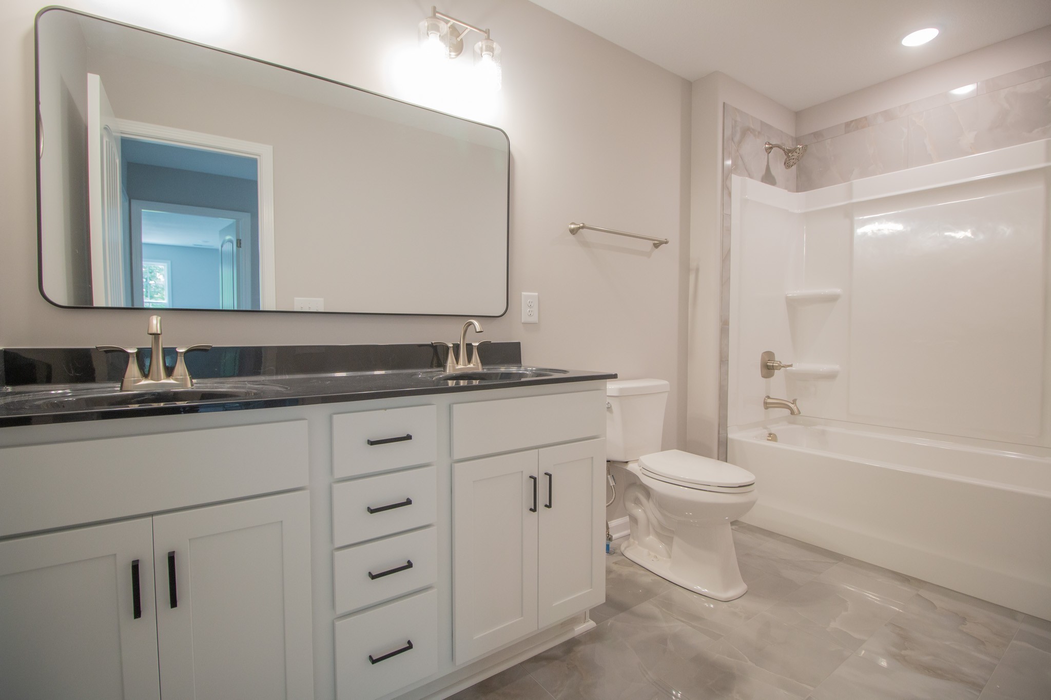 Guest Bathroom with Double Vanity!