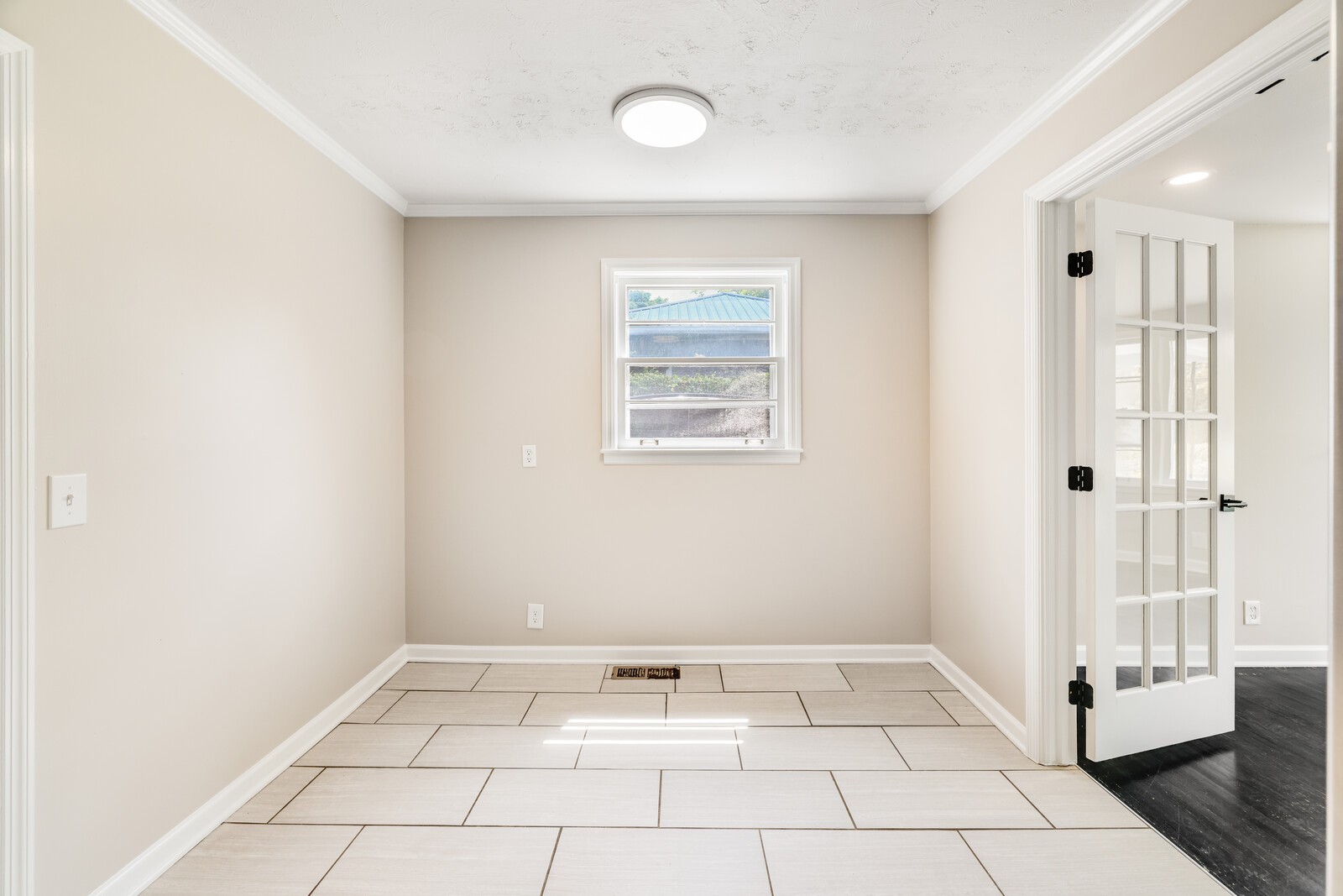 There is plenty of space for a table and chairs to enjoy eating in the kitchen