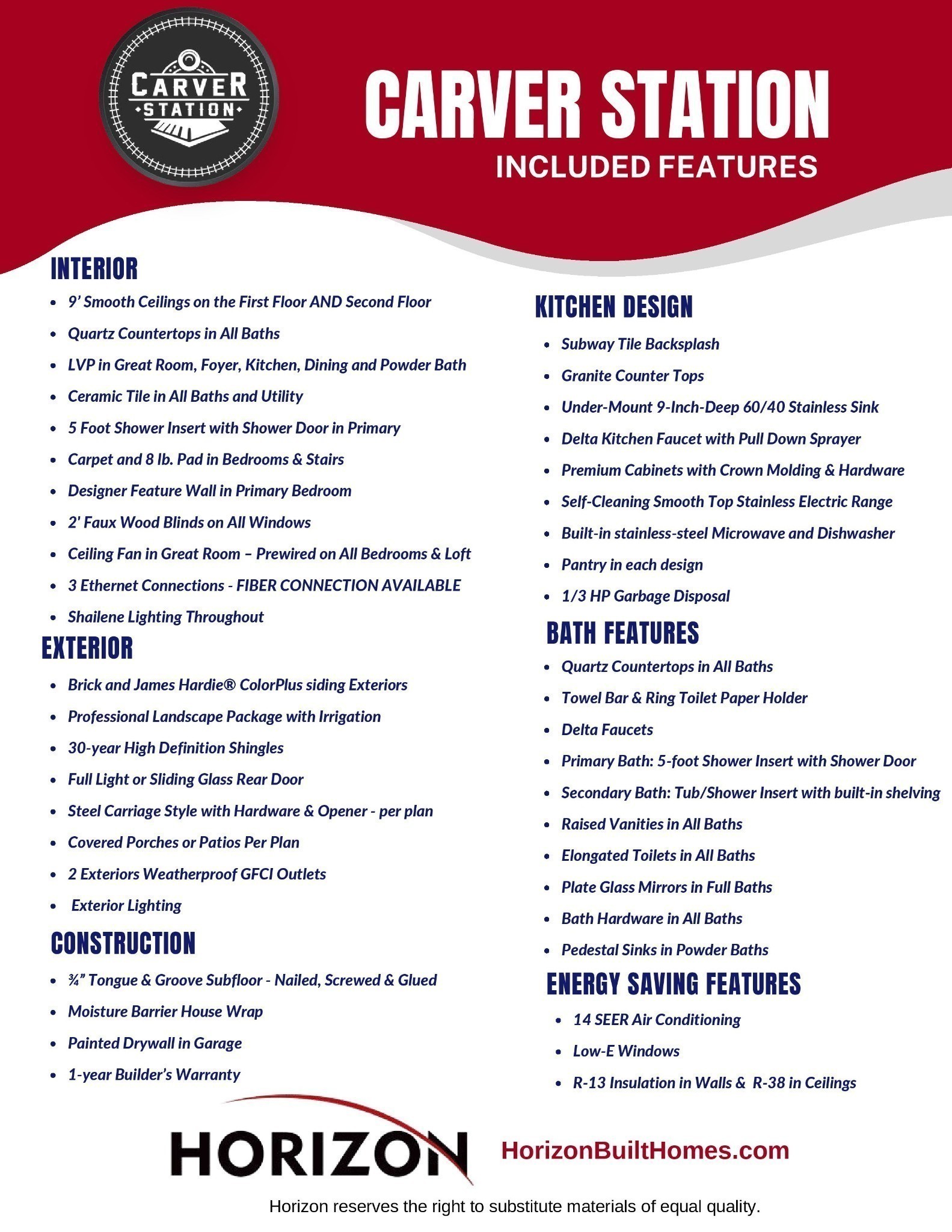 Come See How Our Included Features Make Us STAND OUT!