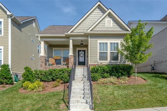 508 Pleasant St Nolensville, Tennessee Gorgeous 1 level home with rear entry garage located in Carothers Farms. Open floor plan with trey ceilings, tile baths, double vanities in master BR and covered porch. This neighborhood has a dog park, garden, walking trail and new restaraunts being built. Fridge and washer/dryer remain with the home.