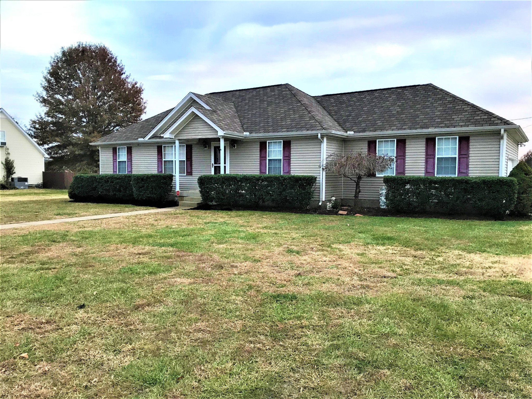 1114 Jerico Rd Murfreesboro, Tennessee New home for Christmas! A well maintained one level ranch style home in a quite neighborhood. Has a nice size fenced in back yard with a back deck, pregola and above gound swimming pool, Perfect for entertainment. A storm shelter in the garge. No HOAs-Easy to show!