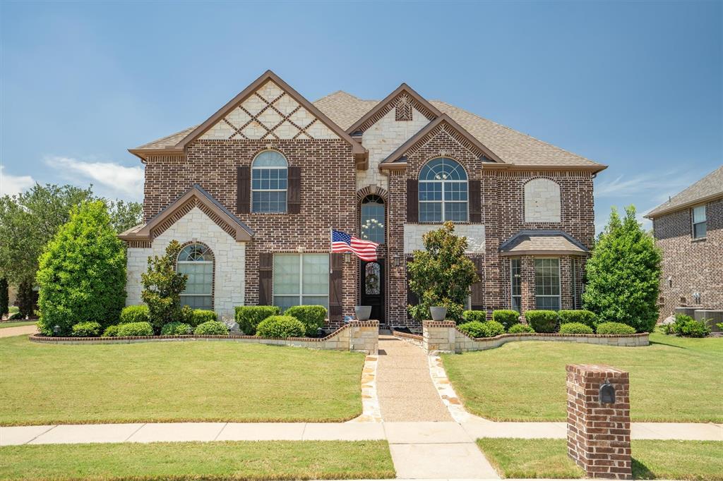 Welcome home! Perfectly positioned on a premium lot surrounded by lush greenery, this stunning residence in the heart of Trophy Club offers the ideal combination of luxury, comfort, and convenience. Just 15 miles from DFW International Airport and zoned to the highly acclaimed Northwest ISD, this home is nestled in a golf cart-friendly town with direct access to Lake Grapevine, scenic parks, and walking trails, making it a haven for outdoor enthusiasts. Step inside to be greeted by a graceful formal living area where guests can instantly unwind. The formal living flows effortlessly into a spacious dining room, perfect for hosting elegant dinners and special occasions. A private home study provides a quiet retreat for work or creativity, complete with a walk-in closet and built-in shelving for added organization. The kitchen is a chef’s dream, offering abundant counter space, a center island, breakfast bar, and a walk-in pantry, all opening up to an expansive living room that’s ideal for entertaining or cozy movie nights. Upstairs, you’ll find four generously sized bedrooms, a large game room, and a dedicated media room, providing space for everyone to relax, play, and recharge. Step outside into your very own backyard oasis! A sparkling pool awaits alongside outdoor countertops, while a spacious grassy area offers plenty of room for children and pets to play. This home is the complete package—schedule your tour today and experience luxury living in Trophy Club!