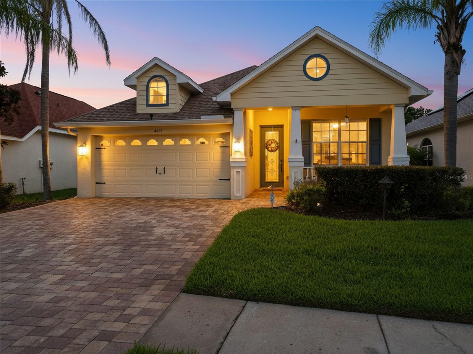Welcome to this beautifully maintained former model home in the desirable Country Walk community of Wesley Chapel! This 3 bedroom, 2 bath home offers 1,760 square feet of comfortable living space, abundant natural light, and an impressive list of upgrades and thoughtful features. The home features a 2025 A/C, 2024 roof, and 2026 water softener, providing peace of mind for years to come.The spacious kitchen is designed for both everyday living and entertaining, featuring 42 inch cabinetry with pullouts and a Lazy Susan, wine rack, large stone countertops, and a propane gas range. The eat in kitchen includes a charming window bench, while crown molding and ceramic tile flooring add an elegant touch throughout the home. The laundry room offers additional built-in cabinetry for convenient storage.The light-filled primary suite provides private access to the backyard through sliding glass doors and features a walk-in California closet. The second bathroom has been beautifully updated.Step outside and discover your own private retreat! The extended, extra large, fully fenced lanai is completely paved and offers plenty of room for relaxing and entertaining. Enjoy the heated in ground spa, outdoor living space, and surround sound both inside the home and on the lanai. The property also features a paved driveway leading to the 2 car garage with built in cabinets, plus a paved walkway and inviting front porch.Country Walk offers an outstanding array of amenities, including a community pool, clubhouse, fitness center, tennis courts, basketball courts, and playground. Even better, the HOA includes internet, cable, and exterior lawn maintenance including reclaimed water irrigation.Conveniently located near shopping, restaurants, medical facilities, and major roadways, this home puts you close to everything Wesley Chapel has to offer. Wesley Chapel continues to grow and thrive, making this an exciting place to call home.Country Walk isn’t just a community, it’s a lifestyle. Come experience it for yourself!