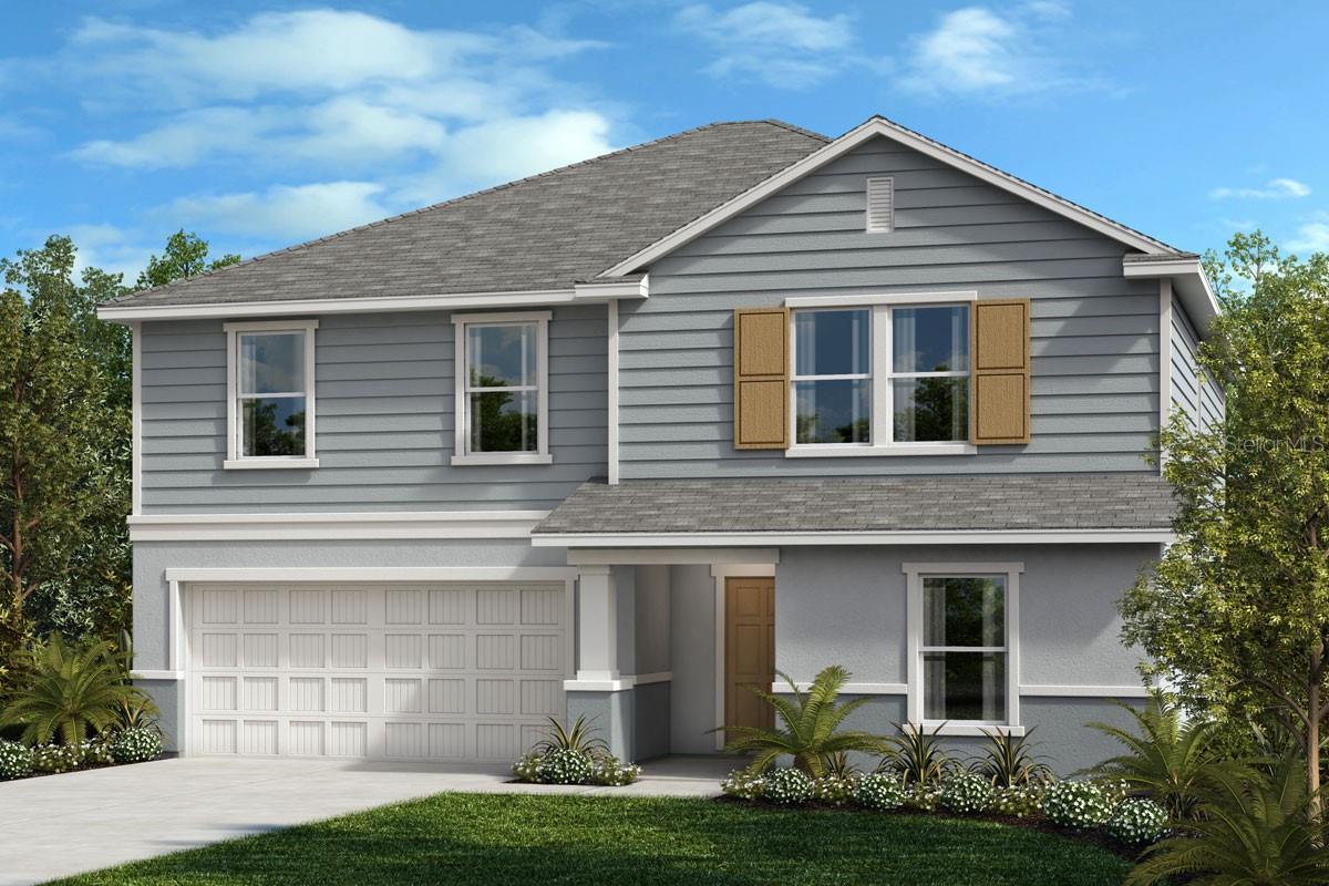 This beautiful, two-story home showcases an inviting covered front porch. Inside, discover an open floor plan with 9-ft. ceilings and an expansive great room. The stunning kitchen boasts a large eat-in island, 36-in. upper cabinets, pantry, granite countertops and Whirlpool® stainless steel appliances. Upstairs, enjoy the convenience of a dedicated laundry room. The primary bedroom features a walk-in closet and connecting bath that offers a linen closet, extended dual-sink vanity, granite countertops and walk-in shower with tile surround.