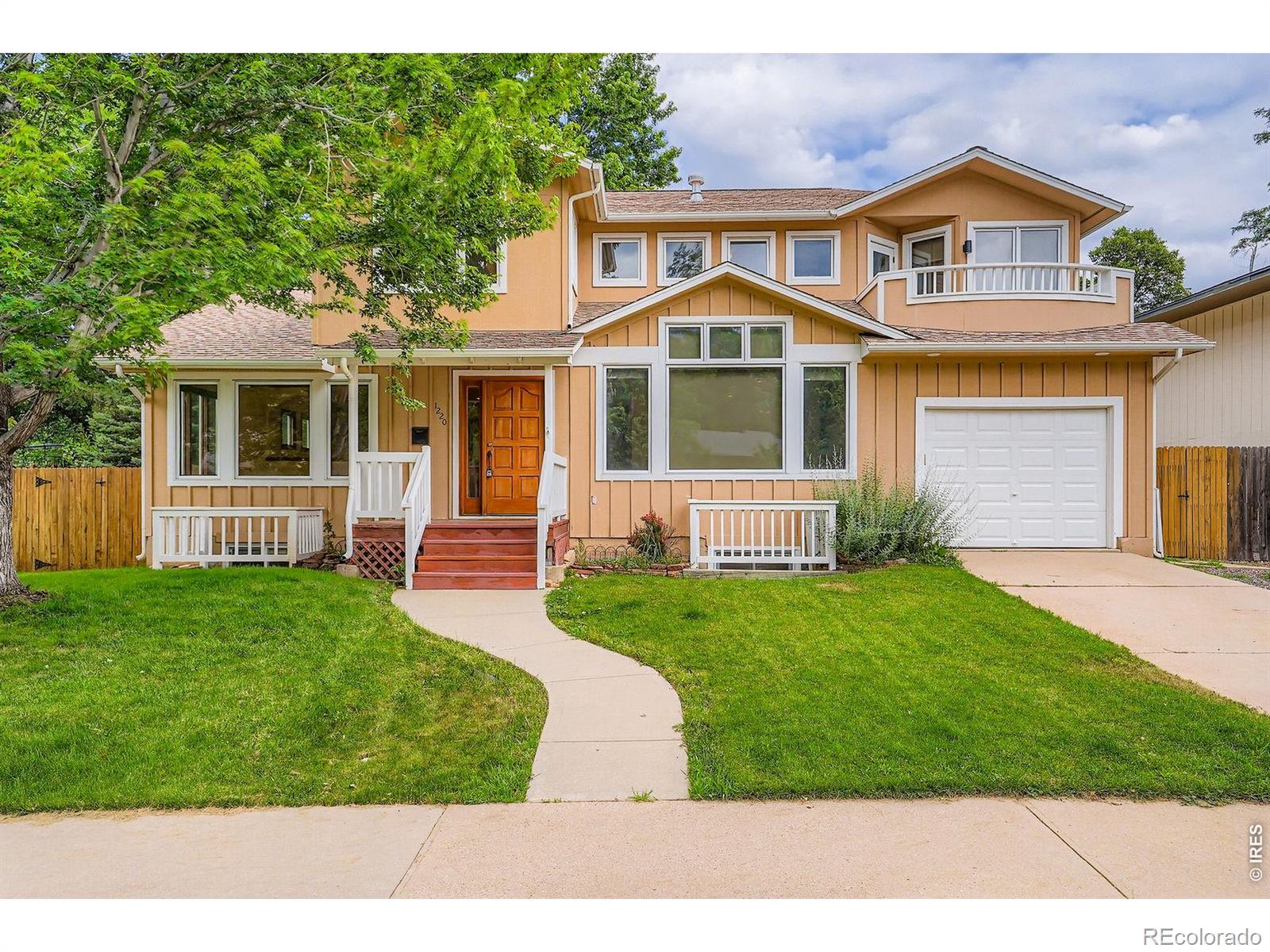 This beautifully remodeled two-story home is located in a quiet area in the heart of South Boulder. Enjoy majestic Flatiron views from the living room or while sipping your morning coffee from the primary suite balcony. The beautiful wood floors & wood trim along with the living room fireplace give you the feel of Colorado. This open floor plan flows well and has walls of windows that let the natural light cascade in. The well-designed kitchen is spacious and features stone counter tops, tile backsplash, wood cabinets, SS appliances, and a cozy eat-in area that has easy access to the inviting backyard deck. There is a wonderful formal dining room great for entertaining. The private primary suite is spacious and features high ceilings, walk-in closet, luxury bathroom, and a private balcony. The 2nd & 3rd bedrooms are designed with a Jack-n-Jill bathroom. Fully finished basement provides flexibility and a separation of living space. Enjoy evening walks around Viele Lake, or close access to amazing hiking trails. Award-winning schools K-12 down the street. Table Mesa Shopping Center is the neighborhood hub with coffee shops, restaurants, bars, grocery stores, and a variety of shopping.
