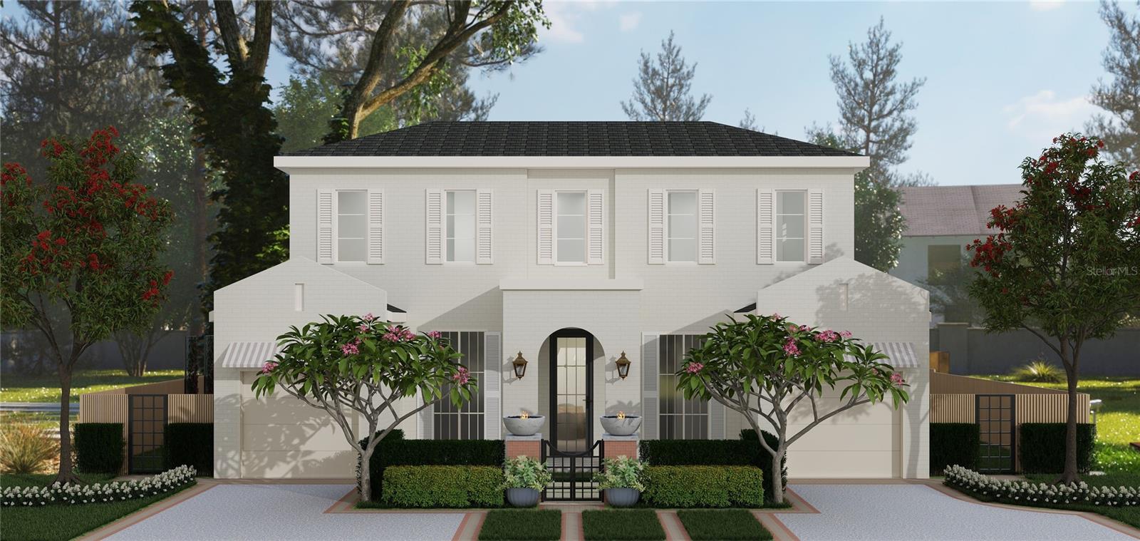 One or more photo(s) has been virtually staged. Under Construction. Under construction. Experience approachable luxury combined with wellness-focused living in this newly crafted masterpiece by Urban Perch, a boutique home builder. In downtown Winter Park, this stunning new construction home offers 3,421 square feet of elegant, efficient living area. The primary residence features four bedrooms plus a generous flex space, the perfect office, home gym or playroom and 4.5 baths with designer fixtures and finishes. A separate casita with a full bath provides additional space for multigenerational living or as a private guesthouse. Upon entering, you are greeted by an expansive open-plan living area with soaring ceilings that effortlessly blends sophisticated style with indulging comfort. The kitchen is a culinary dream, equipped with Le Cornue and Monogram appliances, marble and quartzite countertops and a separate scullery with plenty of storage and ample prep space. The kitchen opens to one of the main living areas, featuring a precast concrete fireplace surround with exquisite millwork details, forming a focal point leading up to the angular ceiling and overhead beams. Engineered hardwood floors throughout and curated specialty tiles in wet spaces ensure the home maintains a clean, classic and modern feel. Floor-to-ceiling French doors and oversized sliders invite natural light and offer views of the beautifully landscaped grounds, including a sparkling heated saltwater pool and fully equipped outdoor kitchen. This wellness home incorporates advanced features to ensure a healthy living environment, from air and water purification systems to specialty lighting, all designed to promote a balanced lifestyle. Just moments from charming parks, highly rated restaurants and boutique shopping, 1627 Mizell Avenue is more than just a home, it’s a sanctuary. With excellent accessibility and a vibrant community, this is an ideal setting for those seeking a blend of suburban tranquility and urban convenience.