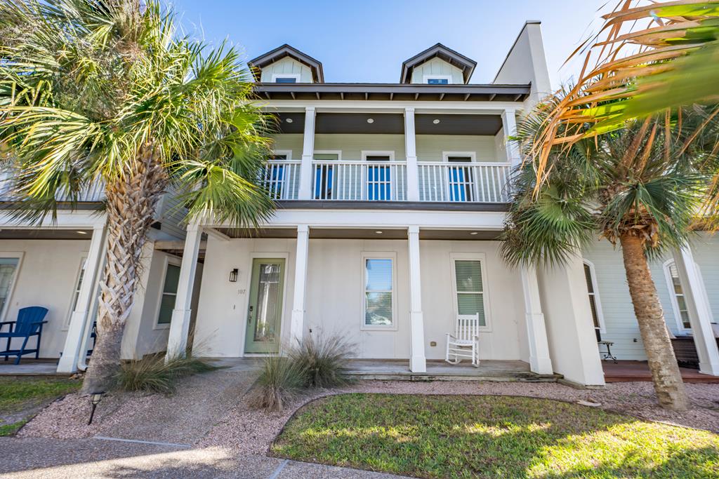 Step into this beautifully designed townhome featuring a spacious, open floor plan and a light, airy coastal feel throughout. Designed for both comfort and entertaining, the generous living areas flow seamlessly, creating the perfect setting for gatherings or relaxed everyday living. 3 bedroom, 2 1/2 bath...plus huge loft offers exceptional flexibility — ideal as a second living space, game room, media area, or playroom — giving you the extra room everyone appreciates. Located within a luxury community that truly embraces resort-style living, residents enjoy access to a stunning resort-style pool, perfect for soaking up the coastal sunshine or cooling off on warm Texas days. The low-maintenance lifestyle allows you more time to relax and enjoy everything the Coastal Bend has to offer. Positioned in the heart of Rockport, you're just minutes from the area's finest dining, boutique shopping, art galleries, and waterfront attractions. Fulton is close by for additional coastal charm, marinas, and local favorites. Enjoy world-class fishing, nearby hunting opportunities, beaches, boat ramps, and vibrant coastal events — all within easy reach. With quick access to the Highway 35 bypass, getting to Corpus Christi is convenient and hassle-free. Whether you're searching for a full-time residence, vacation retreat, or investment opportunity, this townhome delivers the perfect blend of location, space, and coastal sophistication.