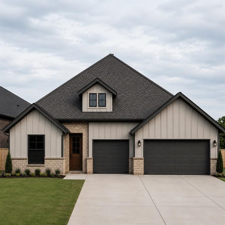 If you want new construction with gorgeous design, you won't be disappointed in this home. Move here and enjoy the neighborhood pool, club house, nearby conveniences like Target and Costco. Inside you'll have a huge kitchen island with room for everyone, a large pantry, and a drop zone when you enter from the garage. Off of the living room you'll find a flex space great for a bonus room, study, or fourth bedroom. You'll enjoy the private primary suite with a soaking tub and shower with gorgeous tile. This home also comes with a storm shelter, fence, tankless hot water heater and whole home air filtration system.