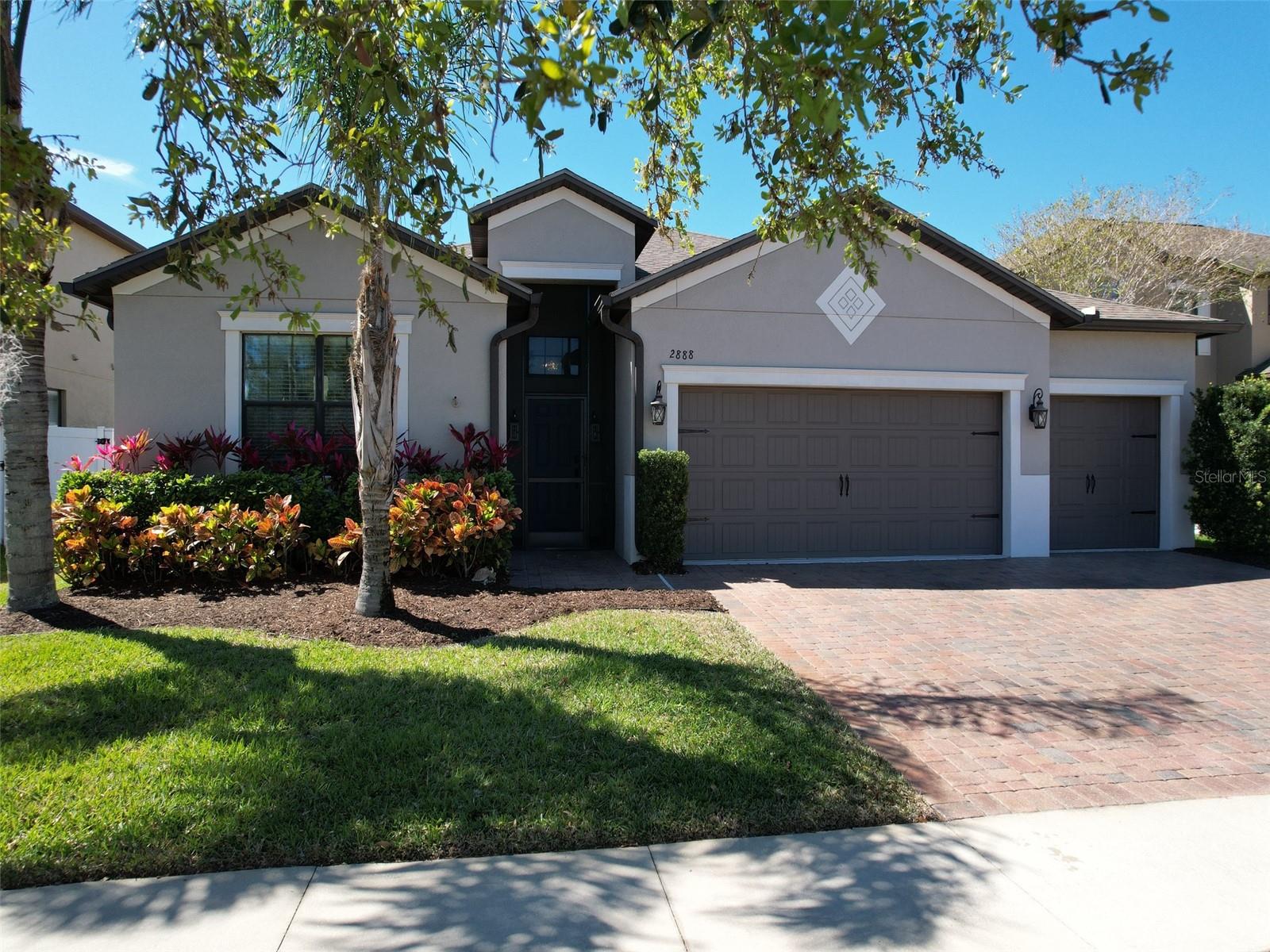 Make this well maintained, freshly painted interior and VERY spacious home your own! Use flex spaces to create formal dining, home office, entertainment or a yoga room! Ideal location! Just minutes from Lake Nona Medical City, Austin Tilden recreational park, National Tennis Center, Orlando International Airport, Theme Parks, Top Rated Schools, premier shopping and dining. North Point is situated on East Lake Toho with wonderful amenities for residents including community pool, clubhouse, playground & gazebo. 
With an open concept layout this home has plenty of natural light, high ceilings, easy clean ceramic tile flooring and generous rooms. The Kitchen has rich espresso cabinets, granite counters, pendant lighting, island breakfast bar and dining nook, with newer LG Appliances. The Primary Bedroom Suite has all needs covered with 2 walk in closets, dual sinks, garden tub & separate shower and new Kohler Comfort Height toilet. Enjoy the screened in porch accessible from the Living Room or Primary Bedroom for a dip in your own Solar Heated Pool with newly painted pool deck to enjoy your morning coffee or evening beverage and relaxation time, overlooking a great backyard with no rear neighbors and conveniently fenced in. There are some wonderful additions to this home including a 3 Car Garage with storage cabinets, ceiling storage racks and with polyaspartic finished floors! The laundry room offers Samsung, smart electric washer and dryer. PERFECT for the new home owners!