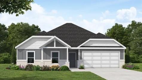 With over 1,800 square feet of thoughtfully designed living space, the Olympia is a stunning 4-bedroom, 2-bath home that truly has it all. The open-concept layout features a beautiful kitchen with elegant cabinetry, a spacious center island, a pantry, and a bright dining area that flows seamlessly to the covered patio—perfect for indoor-outdoor living.

The luxurious primary suite offers a dual-sink vanity and an impressive walk-in closet, while additional highlights include a convenient laundry room, GE appliances, and a welcoming front porch.

With the charm and quality of a custom home—without the custom home price—the Olympia is sure to win your heart. Schedule your tour today and see why it’s the perfect place to call home! One year full cosmetic warranty, two year structural warranty, and 2-10 warranty paid by builder and transferred to buyer at closing.