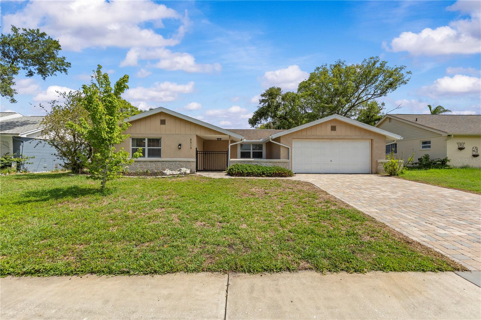 Welcome to this beautifully maintained 2-bedroom, 2-bath home located in the desirable golf course community of Beacon Woods! Offering a spacious and functional floorplan, this home is perfect for comfortable everyday living and entertaining alike. Enjoy peace of mind with major updates already completed, including a new roof (2017) and AC (2018). Inside, you’ll find new carpet, a new refrigerator (2024), new dishwasher, updated toilets, and a new garage door motor. The primary suite is a true retreat, featuring private access to the lanai, a large walk-in closet, and a ceiling fan with a built-in Bluetooth speaker for a modern touch. Both bedrooms offer generously sized walk-in closets, providing ample storage throughout the home. Step out back to relax on the lanai—perfect for enjoying Florida’s beautiful weather year-round. Beacon Woods offers an active lifestyle with fantastic amenities including a clubhouse, pool, tennis courts, golf, and more—all with a low HOA. Conveniently located near shopping, dining, and everyday essentials, this home combines comfort, updates, and community living all in one. Don’t miss your opportunity to make it yours!