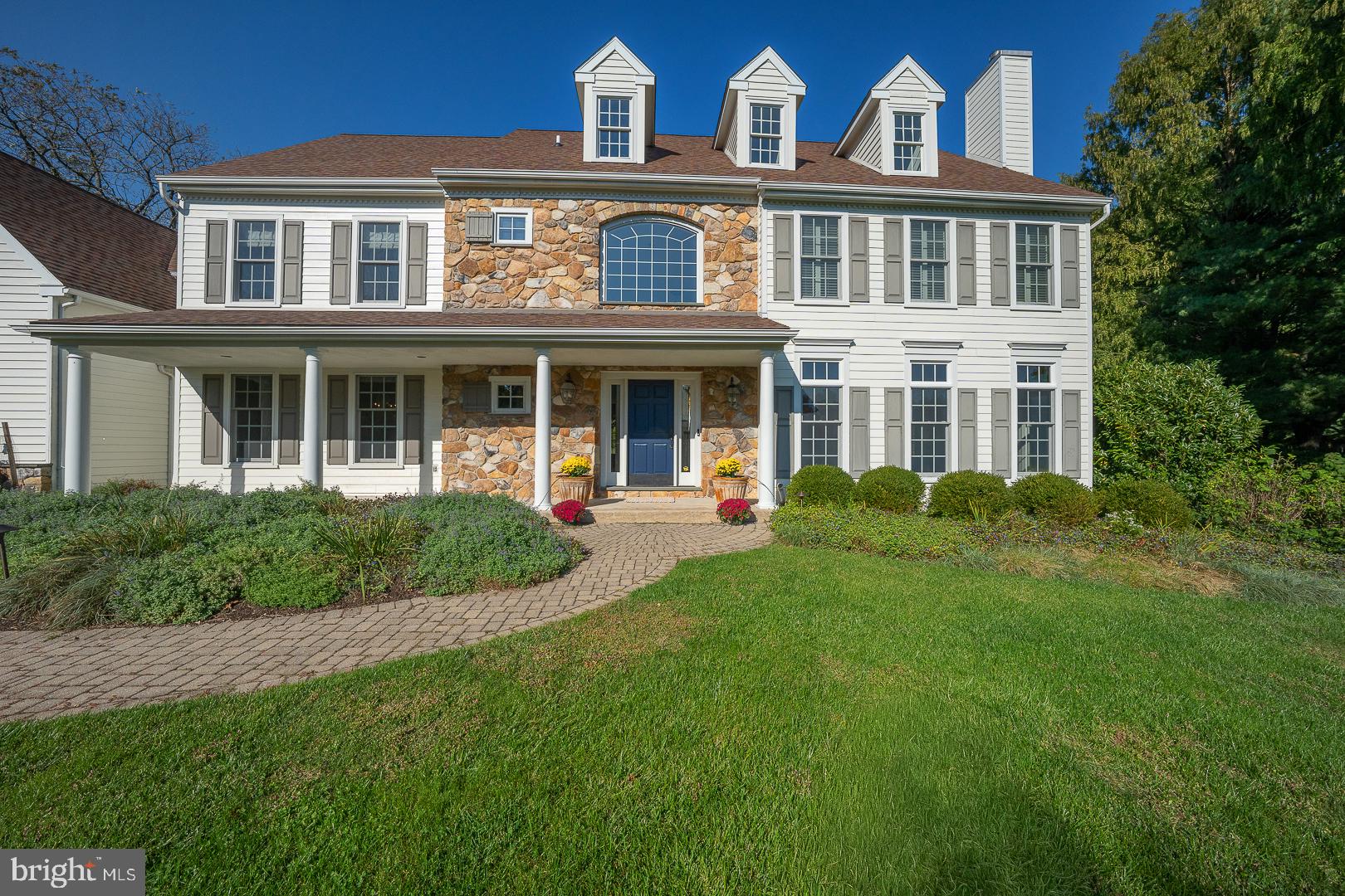 Welcome to 10 Allyssa Circle, an exceptional residence in the desirable Fox Ridge community of Willistown Township. Set on over an acre of beautifully landscaped grounds, this impressive home offers five bedrooms, four full bathrooms, and two powder rooms, combining timeless elegance, thoughtful updates, and inviting spaces designed for both everyday living and sophisticated entertaining.Recent improvements enhance the home's appeal, including a new roof, new windows, fresh interior and exterior paint, HardiePlank siding, and a newly installed split rail fence. The private backyard is a true highlight, featuring an upgraded slate and stone patio that creates the perfect setting for outdoor dining, entertaining, or simply enjoying the peaceful surroundings.Inside, hardwood flooring extends throughout the first floor, complemented by oversized windows that fill the home with natural light. The main level offers an ideal balance of formal and casual living spaces, including an elegant living room with a gas fireplace and a formal office, perfect for working from home or enjoying a quiet retreat.The spacious gourmet kitchen is designed to impress, featuring crisp white cabinetry, a generous center island, two stainless-steel refrigerators, a dedicated wine refrigerator, Thermador ovens and range, and a Miele dishwasher. The kitchen opens seamlessly to the inviting family room, where French doors, built-ins, and a beautiful stone wood burning fireplace create a warm and welcoming gathering space.The second floor features four additional bedrooms, a conveniently located laundry room, and brand-new carpeting throughout. One bedroom enjoys the privacy of its own en-suite bathroom, while the remaining three bedrooms share a hall bath, creating a practical and comfortable layout for family members and guests alike.The luxurious primary suite offers a private retreat, complete with a separate sitting area and gas fireplace. The beautifully renovated primary bathroom features a relaxing soaking tub, separate stall shower, and dual vanities. Bright and spacious, this inviting suite provides the perfect place to unwind at the end of the day.Additional living space awaits in the fully finished lower level, featuring ceramic tile flooring, a full bathroom, and two versatile bonus rooms. Ideal for overnight guests, a secondary home office, a fitness room, or additional recreational space, this level offers exceptional flexibility to accommodate a variety of lifestyle needs.With its generous living spaces, premium kitchen appliances, renovated primary bathroom, and extensive recent improvements, this home offers a wonderful combination of comfort, functionality, and style. The private, beautifully landscaped grounds and inviting slate and stone patio further enhance the appeal of this Fox Ridge residence.Enjoy the charm of Willistown Township and the convenience of nearby Malvern and the Main Line, with access to area shopping, dining. Minutes from the Paoli Train Station, making this an easy commute to New York and Phily.