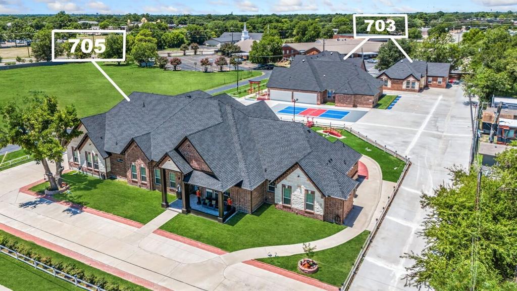 Unique commercial opportunity to own on nearly one acre offering approximately 6,324 total square feet between the main residence and detached guest house. The main building provides approximately 4,884 square feet with 6 bedrooms, 5 bathrooms, impressive 10- to 16-foot ceiling heights, and an attached 4-car garage. The separate approximately 1,440-square-foot guest house features 3 bedrooms, 2 bathrooms, and its own 2-car garage, creating excellent flexibility for assisted living, hospice, administrative space, transitional housing, or other operational needs.The property offers a total of 9 bedrooms and 7 bathrooms between both structures, along with extensive indoor and outdoor space. Additional improvements include a storage shed, pickleball court, distinctive Torii-style entrance gate, and red gazebo.The layout and combination of private rooms, multiple bathrooms, separate living quarters, generous parking, and outdoor recreational space may make this property especially well suited for a rehabilitation center, recovery facility, residential treatment operation, group living environment, assisted care concept, or similar commercial use, subject to buyer or tenant verification of zoning, licensing, occupancy, and governmental requirements.Also available for Lease-TERMS: Available beginning at $10,000 per month on a Triple Net (NNN) lease. Tenant to be responsible for applicable taxes and insurance, as provided in the lease, as well as all tenant improvements, modifications, and expenses required to obtain and maintain licensing or approvals for the tenant’s intended use. Property owner makes no representation regarding licensing or approval for any specific business or facility type.A rare opportunity to secure a substantial property with two separate buildings, approximately one acre of land, six total garage spaces, recreational amenities, and a highly adaptable floor plan.