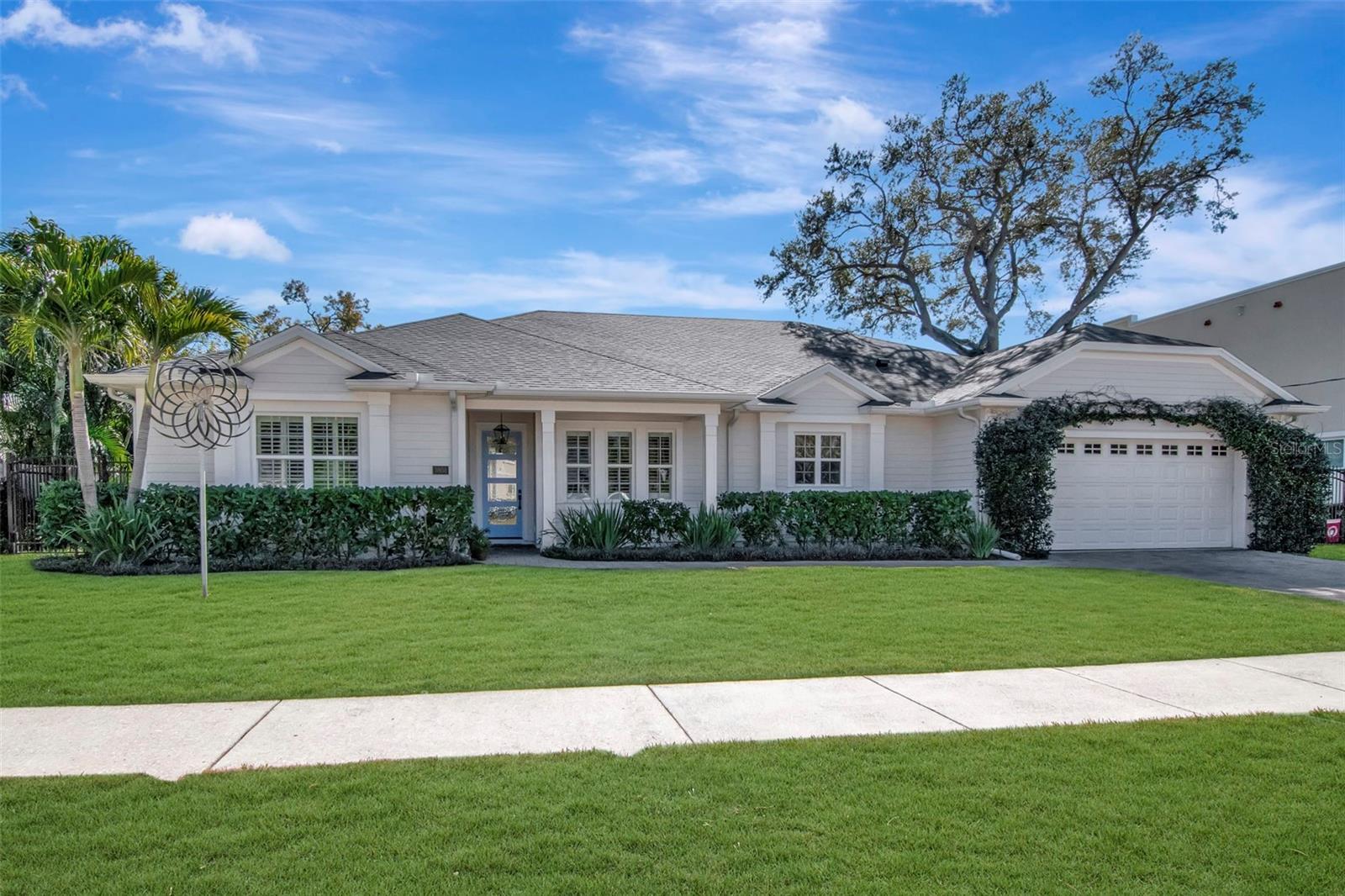 Under contract-accepting backup offers. Turn key ONE story pool home in Virginia Park.Enjoy easy living with an open floor plan offering 4 bedrooms, 3.5 baths, office or bar,dining room overlooking the pool via a set of French doors, kitchen with banquette opento a light filled family room with access via French doors to the porch and pool. Splitbedroom plan offers privacy. Pool bath with brick floor opens via a glass door to the poolarea. Separate laundry room off of the breakfast area. Transferrable roof warranty onroof that was installed in January 2026. Mature landscaping including tall hedge alongback property line provides privacy. Turf around separate spa offers easy to maintainplay area. All of the pool equipment, including a gas heater, was replaced in 2023.Enjoy living in the heart of South Tampa with sidewalks and curbs on a manicured streetin a premier school assignment – Mabry, Coleman, Plant. This location does NOTrequire flood insurance and has experienced NO FLOODING. Additional interiorfeatures include:10 foot ceilings; hardwood floors; double pane windows; abundantstorage with built out closets; crown moulding; custom built ins in bedroom 4, bar, familyroom and breakfast area; chef’s kitchen with double work station sinks, refrigeratordrawers, gas range, warming drawer, quartz counters, butcher block work island seating4, abundant cabinet space, walk in pantry; and deep soaking tub, separate shower andbaseboard heater in master bath. Listing agent is an owner.