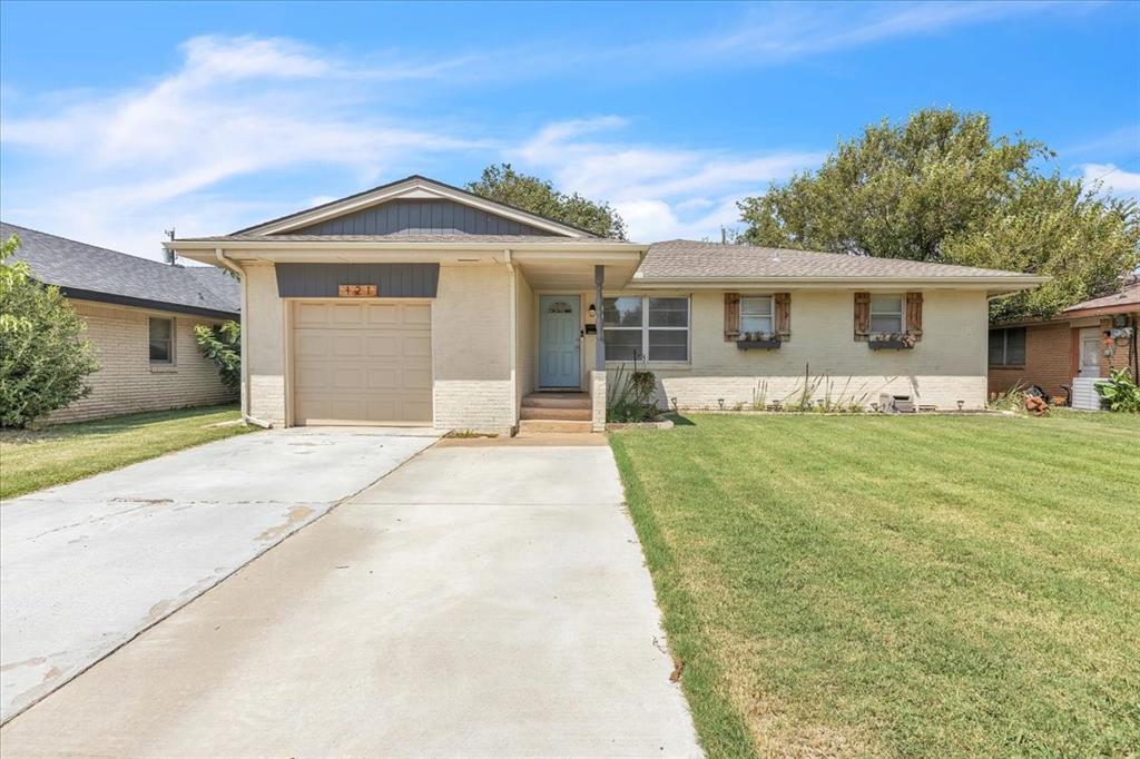 This beautiful, move-in-ready home is located in the highly desired south central Edmond area. You'll appreciate the charm of the stylish updates and finishes throughout. The kitchen features updated cabinetry, granite countertops, tiled backsplash, and stainless steel appliances including the microwave oven, dishwasher, and a 5-burner gas range. The spacious den, located just off the kitchen, offers plenty of room to relax or entertain. The primary bedroom is generously sized and includes a spacious walk-in closet and a fully modern bathroom with an updated vanity, fixtures, granite countertop, and a tiled shower surround. Even the HVAC system has been completely replaced within the last couple of years with a high-efficiency system. This home is conveniently located close to shopping, restaurants, schools, and offers easy access to major roadways. All this, and award-winning Edmond Public Schools!!!