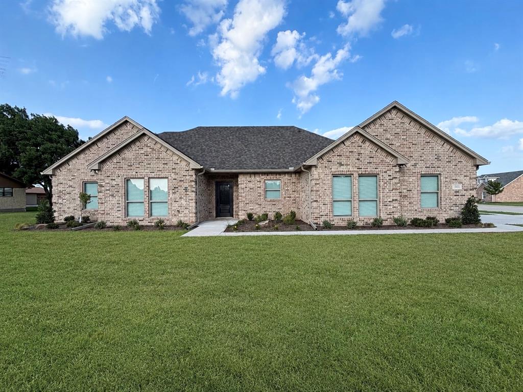 MOVE-IN READY AND BUILT IN 2026, this stunning modern home in Lindsay, TX, combines beautiful hand-picked designs with thoughtful functionality throughout. Located just minutes from downtown Lindsay and only 10 minutes from downtown Gainesville, this brand-new 4-bedroom, 2.5-bath home sits on a spacious .35-acre lot in the highly sought-after Lindsay ISD and offers high-speed fiber optic internet access.Inside, you’ll find an open-concept layout featuring a dedicated dining room, a beautifully designed kitchen with all-new finishes, a spacious walk-in pantry, and a living room that opens directly to the back porch — perfect for entertaining or enjoying quiet evenings at home. An additional half bath is conveniently located between the kitchen and laundry room for guests and everyday functionality.The private primary suite features a spacious walk-in closet and a gorgeous tiled walk-in shower, while the hall bathroom includes a relaxing soaking tub. Additional bedrooms offer flexibility for family, guests, or office space, and walk-in closets provide plenty of storage throughout the home.With charming front and back porches, modern style, brand-new construction, and thoughtful details throughout, this one-of-a-kind home is ready for its very first owners.