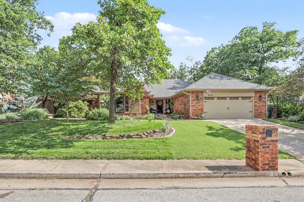 Room to live, built to last in SE Edmond. This well-cared-for home offers two inviting livingareas, updates where they matter most, and access to a neighborhood pool and park.The living room features a gas log fireplace and built-in bookcase and opens to the formal diningroom. The great room adds a wood stove, two built-in bookcases, a window seat, and patioaccess. Wood floors run through both living areas, the dining room, and the hallway.The kitchen has granite countertops, double ovens, an induction cooktop, a peninsula, amicrowave nook, a unique pantry, and a dining nook with access to the screened porch and patio.The large primary suite includes a flex room and private access to the screened porch, which iswired for a hot tub. The primary bath has granite double vanities with a seated area, a soakingtub, a large shower, and a linen cabinet. The secondary bedrooms are spacious with shelvedclosets, and the guest bath was recently updated with quartz and new fixtures.The large entry includes a wet bar with granite and cabinet storage. The utility room has amplestorage, a half bath, and access to the extra-wide garage, which has built-in shelving, an in-floorstorm shelter, and a decked attic.Peace of mind: roof and HVAC replaced in 2019 (serviced twice a year), water heater in 2016,new Pella windows on the north side, whole-house and A/C/furnace surge protection, a sprinklersystem, French drains, Solatubes, ceiling fans throughout, and motion-sensor lighting.Enjoy summers at the neighborhood pool and evenings at the park, all in a convenient SEEdmond location.