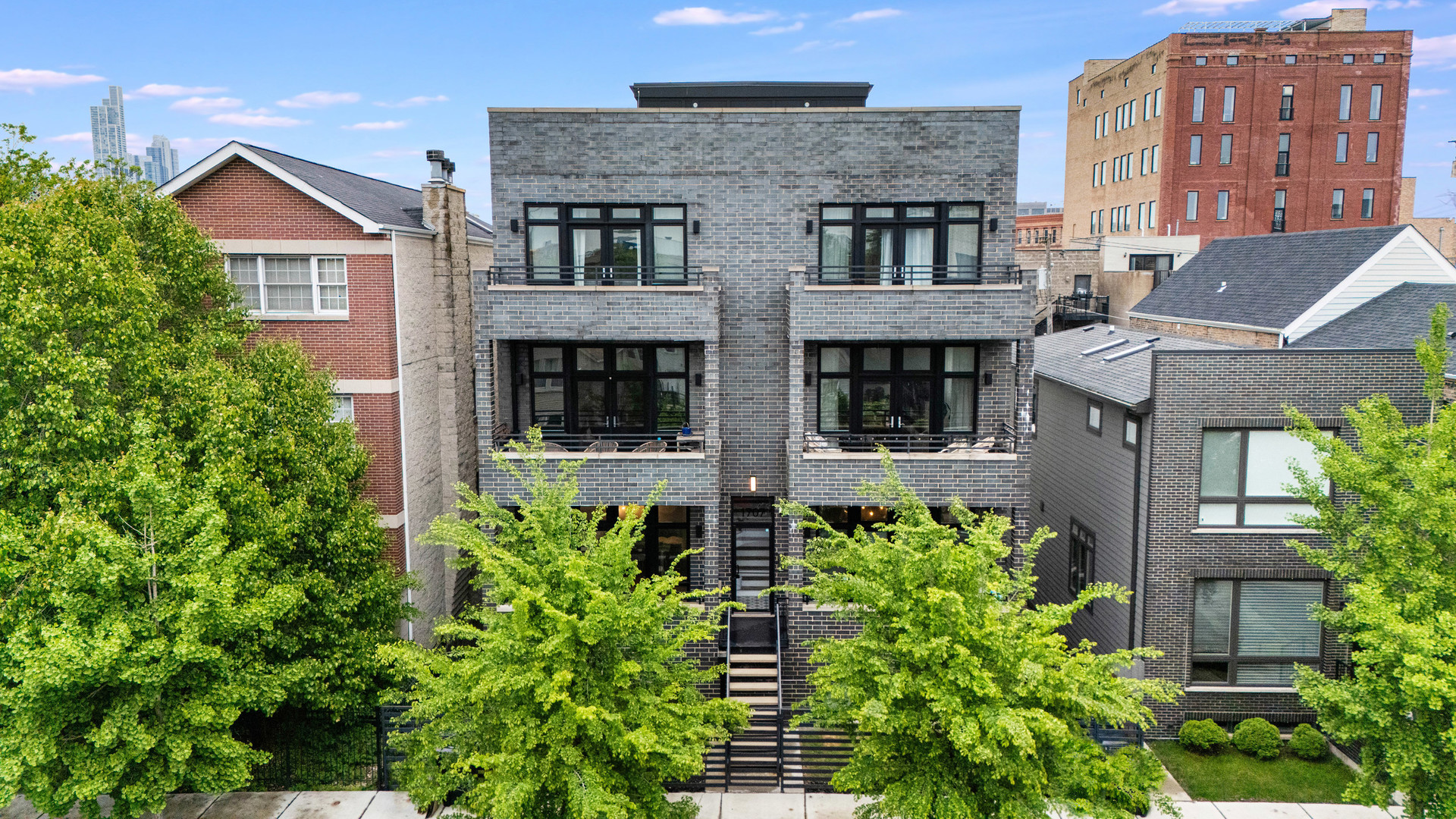 Welcome Home! Stunning Newer Construction Duplex with Dual Outdoor Spaces in Vibrant Pilsen. Experience unparalleled craftsmanship and design in this exceptional 3-bedroom, 2.5-bath duplex located in one of Chicago's most dynamic neighborhoods. From the moment you step inside, you'll appreciate the meticulous attention to detail and luxurious finishes throughout. Ideal for entertaining, the expansive open-concept layout boasts soaring ceilings and designer lighting. The chef-inspired kitchen features custom cabinetry, a waterfall quartz island, and stainless appliances, complemented by a sleek backsplash. This Smart Home-ready residence and premium fixtures, ensuring both convenience and comfort. Unit includes 1 car garage,including a spacious rooftop deck waiting for finishing touches.  Nestled on a tranquil cul-de-sac, this home offers easy access to park I-90/94 and is just minutes from the South Loop shopping corridor, featuring Jewel and Whole Foods. Immerse yourself in the essence of luxury living in Pilsen.