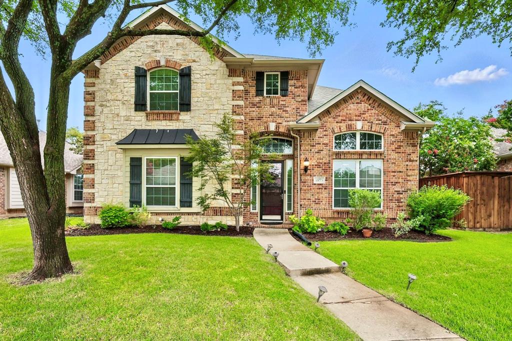 Welcome to this meticulously maintained, north-facing home with EXEMPLARY Frisco ISD schools. This stunning property is part of the prestigious Hunter’s Creek neighborhood, offering luxury and convenience in one of the most desirable areas of DFW. This well-appointed home features 5 spacious bedrooms, 3.5 bathrooms, and a dedicated home office with custom built-in shelves, perfect for remote work. With a bright and open floor plan, the home feels warm, inviting, and ideal for both entertaining and everyday living. Downstairs, you’ll find gorgeous wood floors throughout the main living areas, complemented by elegant tile in the kitchen. The kitchen is a chef’s dream, with granite countertops, ample cabinet space, stainless steel appliances, and a cozy breakfast nook perfect for morning coffee and casual dining. The spacious primary suite is located on the 1st floor and includes a large ensuite bath with a tub, separate shower, and generous closet space. Upstairs features a versatile game room or second living area, ideal for movie nights, playtime, or relaxing. Step outside to enjoy the expanded covered patio with flagstone, perfect for summer BBQs, outdoor dining and gatherings. Oversized 2-car garage offers extra room for storage, and a large walk-in attic provides even more usable space. A bonus driveway extension at the rear of the home adds valuable additional parking. Hunter’s Creek is a vibrant, amenity-rich community featuring 2 pools (including a lap pool), a lazy river, playgrounds, jogging-walking trails, fishing ponds, and a splash pad - perfect for active lifestyles. Located just minutes from Stonebriar Centre, Legacy West, The Star, PGA headquarters, Frisco Square, The HUB, Frisco Athletic Center, and more! Easy access to 121, Dallas North Tollway, and Highway 75 puts world-class shopping, dining, and entertainment right at your fingertips. Don’t miss this opportunity to own a gorgeous, move-in ready home in one of Frisco’s most beloved neighborhoods!