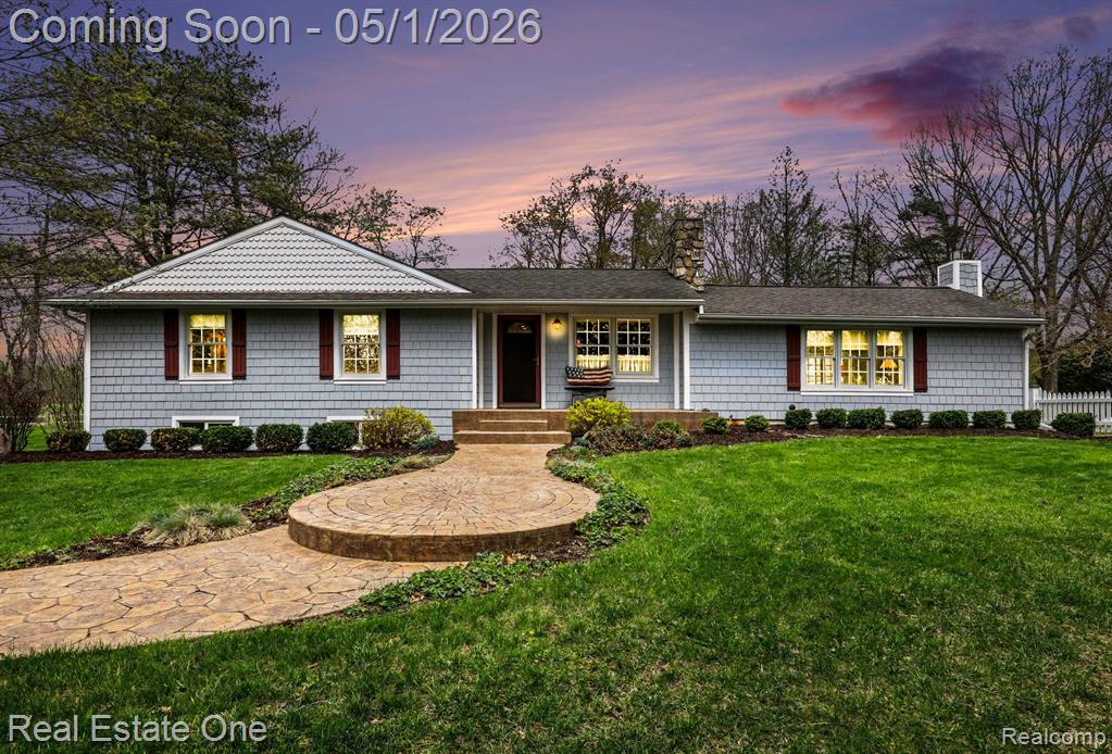 This is the sanctuary that you've been waiting for! Extraordinary 10 acre country retreat is nestled within the coveted Metamora Hunt Country! Prepare to be RELAXED and REJUVINATED! Unparalleled views from every window. Watch wildlife graze as you enjoy cooking meals in the updated Chef's delight kitchen. Plethora of cabinetry, oversized farm style sink, quartz countertops, subway tile backsplash, snack bar & large walk-in pantry!  Expansive breakfast nook w/coffee bar area is light and bright! Spacious formal dining room! Private home office w/french doors add to the home's exceptional functionality & charm. Hardwood flrs & upgraded newer carpeting bring a nice warmth t/o! Relax in the Living Rm w/quaint fireplace and MILLION DOLLAR views! Andersen sliding doors create easy access to backyard oasis! The open floor plan compliments modern lifestyles, with the comfort of country living.  The 1st flr Primary Bdrm w/ensuite shower overlooks serene front yard pond. Flanked on the opposite side of home, you will find a full bath w/tub and add'l nicely sized bdrm w/amazing views of backyard stream. Lower level offers a Fam Rm w/fireplace and built-in niches. Add'l bdrm, 1/2 bath, huge WIC/flex room -- making it ideal for guests or extended family! Separate private entry w/direct stair access, provides versatile flexibility for use! Large utility/storage room and laundry area! Head outside and fall in love w/the 20'x20' outbuilding, aka "DIVA DEN"! Claim it as your dedicated getaway space! This exceptional property includes a spring-fed pond & stream. White picket fences, variety of flowering trees/bushes compliment the prof landscaped backyard. Stamped concrete tiered patios, pergola, fountain & firepit w/benches! Oversized garage offers dedicated workshop for all of your projects! Horseshoe driveway! Come witness the peaceful SERENITY for yourself! Close to Seven Ponds, Whigville Lake, 146-acre Jonathan Woods Nature Preserve and more! Oxford schools!