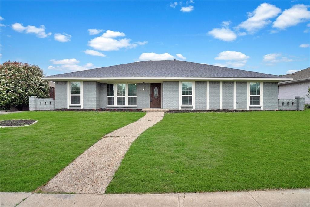 Welcome to 527 Goodwin Dr, a beautifully updated 5-bedroom, 3-bathroom home located in the highly sought-after Richland Park neighborhood of Richardson. This spacious, single-story residence offers the perfect blend of comfort, style, and functionality—with two separate living areas, a formal dining room, and a sparkling pool ready for summer fun. Step inside to find an inviting layout filled with natural light. The main living room features vaulted ceilings, picture windows, and a warm, welcoming atmosphere perfect for entertaining or relaxing. A second living area offers flexibility for a home office, game room, or additional lounge space. The formal dining room is ideal for hosting family dinners, while the breakfast nook is the perfect spot for casual morning meals. The updated kitchen is complete with granite countertops, decorative backsplash, stainless steel appliances, and plenty of cabinetry for storage. The primary suite offers a peaceful retreat with ample his and hers closet space and a private en-suite bathroom. Four additional bedrooms provide space for family, guests, or a home office setup. Step outside and enjoy your own backyard oasis. The beautifully maintained yard features a private pool, ideal for Texas summers, plus a covered patio perfect for grilling or relaxing with friends and family. The oversized lot offers plenty of room for play or pets. Located in the heart of Richardson, this home offers convenient access to major highways, parks, shopping, and dining. Zoned to desirable Richardson ISD schools, and nestled in a mature, tree-lined neighborhood, 527 Goodwin Dr delivers both location and lifestyle. Whether you’re looking for space to grow, entertain, or simply unwind—this home has it all. Schedule your showing today and experience the perfect balance of indoor comfort and outdoor charm.