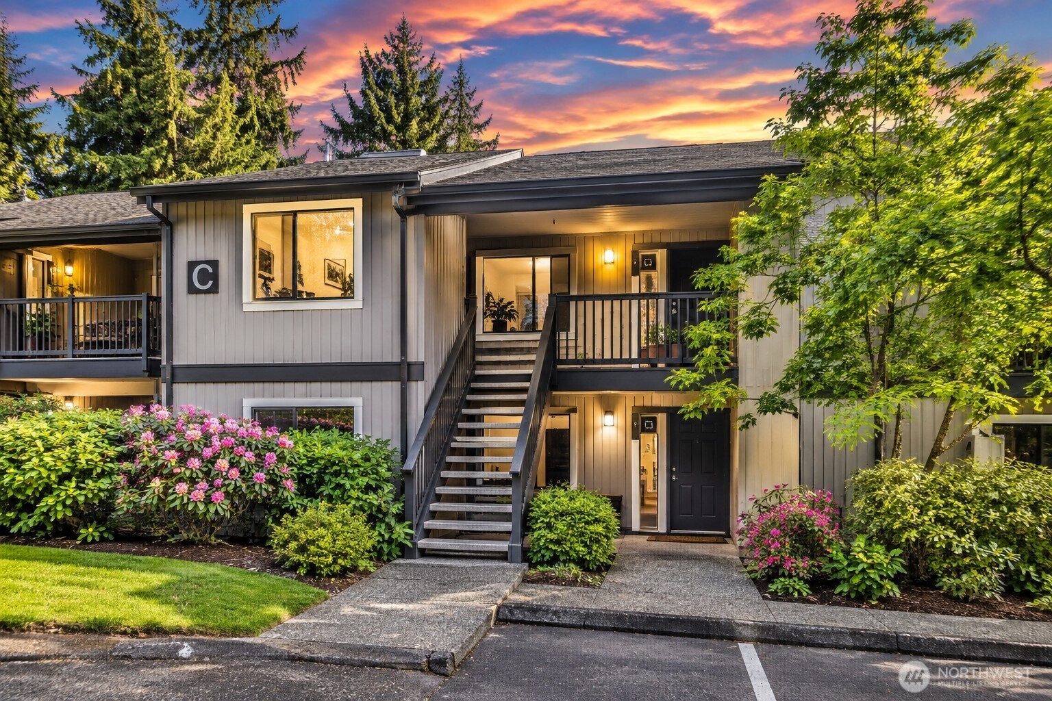 INCREDIBLE BELLEVUE HOME/INVESTMENT — 2 BEDROOMS UNDER $275K! Rare opportunity to own a top-floor 2-bedroom condo in an exceptional East Bellevue location near Bellevue College, Crossroads, parks, shopping, dining, Downtown Bellevue, Microsoft and major commuter routes. Freshly painted and move-in ready with an efficient layout, laminate flooring, walk-in closet, new dishwasher and microwave, plus an impressive 32' covered deck and private 8'x4' storage room. NO RENTAL CAP creates outstanding flexibility for investors, with nearby 2-bedroom rentals currently being marketed from the mid-$2,500s per month. One assigned parking space plus guest parking. HOA includes water, sewer, garbage, lawn and common-area maintenance. Community amenities include clubhouse, sauna and laundry facilities. Whether you're seeking an affordable Bellevue home, Eastside investment or convenient commuter location, this one deserves attention. TOP FLOOR. 2 BEDROOMS. BELLEVUE. NO RENTAL CAP. UNDER $275K.