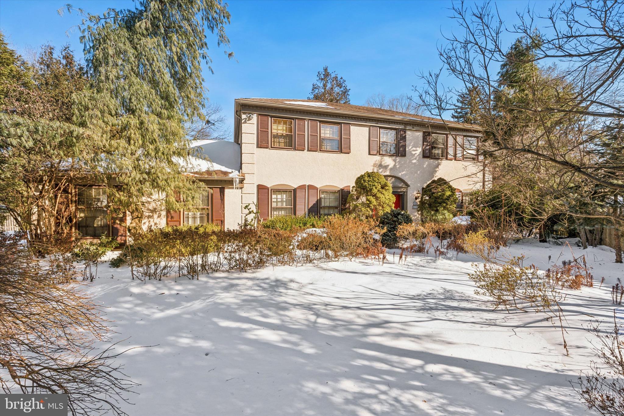 Nestled at the end of a peaceful cul-de-sac in Lower Merion township, this 4 bedroom, 2.5 bath home is the perfect blend of comfort and charm.  Step in the front door of this center hall colonial to find a spacious layout designed for both relaxation and entertaining.  This home has a great layout and is waiting for new owners to make it their own. The large living room connects to a spacious family room with a wood burning fireplace and sliders to rear yard. The formal dining room is on the other side of the center hall is large enough for wonderful family dinners. Off the dining room is a cozy seating area that could also be a home study. Behind the dining room is the large eat- in kitchen which also has sliders to the rear patio/yard. Off the kitchen is the mudroom/laundry room with great storage and exit to the driveway and door to the large storage area. Upstairs, the primary suite is a true retreat featuring a walk-in closet and en-suite bath. Three additional bedrooms offer flexibility for family, guests or a home office. There is a hall bath and linen closet completing this floor.There is a full unfinished basement that can be finished for additional living space. Outside there are  private front and rear yards. This location cannot be beat. It is close to transportation, shopping and a wonderful park/playing fields.Note- Garage is only half a garage and cannot fit a car. Only can be used for storage, trashcans, bikes, lawn equipment.