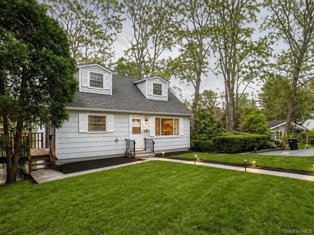Charming 1965 Cape Cod offering timeless character and endless potential. This three level home features a traditional layout with well proportional rooms, hardwood floors, and classic architectural details reflective of its era. The main level includes sun filled living room, dining area, kitchen, and comfortable bedrooms or flexible office space. The upper level offer additional bedrooms with sloped ceilings and good closet space. The lower level provides versatile  space for storage, utilities or future finishing.Recent improvements include a newly replaced roof and gutters, providing peace of mind and added value.Enhancing its appeal, a scenic pathway runs parallel to the Saw Mill River at the rear of the property ideal for long strolls, fishing, walking your dog, or a peaceful evening surrounded by nature. Being sold as is, this property, presents a prime opportunity for investor, builders, or end users looking to renovate and build equity. Excellent opportunity to maximize ARV in desirable setting.
