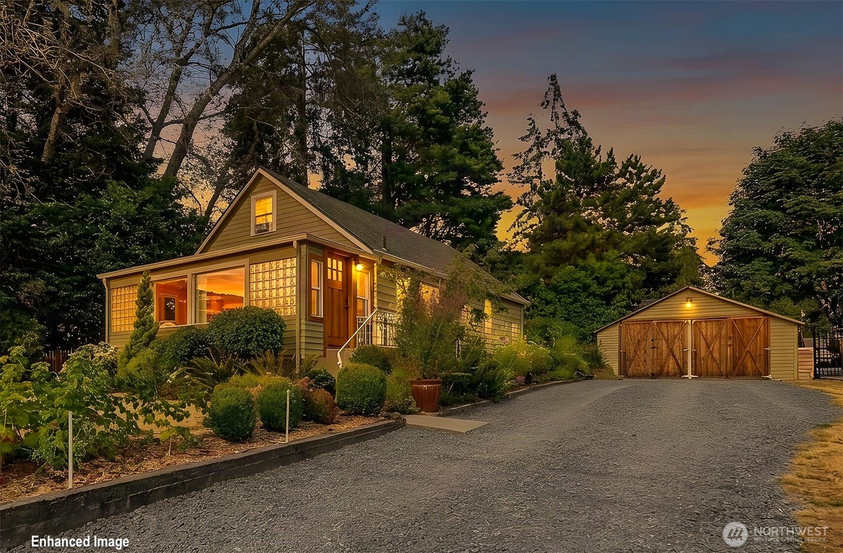 EXCEPTIONAL NEW VALUE! Storybook craftsman featuring 3 bedrooms plus a versatile finished space off the entry. Thoughtful updates beautifully preserve the home's original character and timeless appeal.  An 828 sq ft unfinished basement with high ceilings offers abundant storage or future expansion potential. Enjoy a private lot with mature gardens, natural foliage, and a detached two-car garage. Ideally located near Seaview Park, Meadowdale Beach Park, transit, shopping, dining, and just 10 minutes from the charm, waterfront, and boutiques of downtown Edmonds.