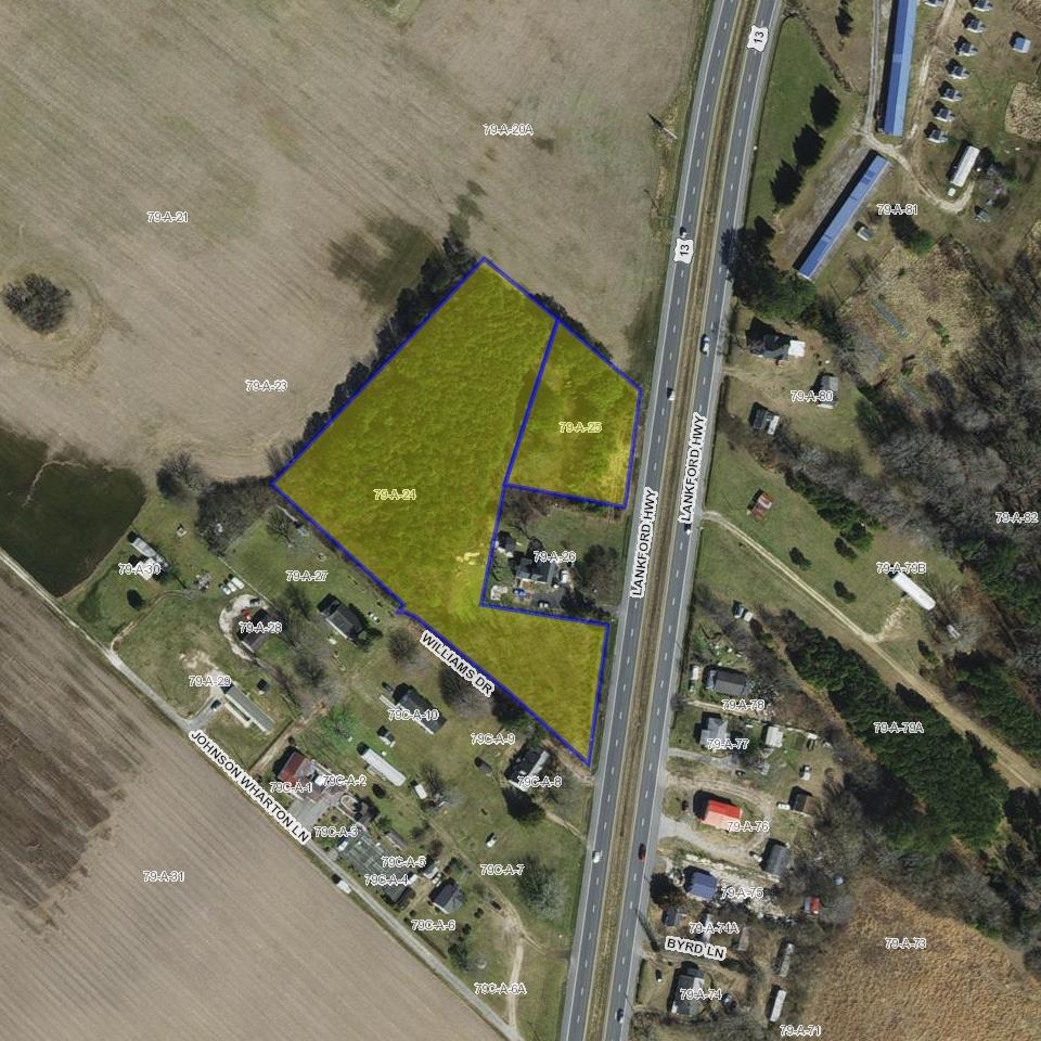Discover the possibilities with this 5.75-acre property conveniently located along Lankford Highway in Parksley. Zoned Agricultural and divided into two parcels — one parcel measuring approximately 1 acre and the other 4.75 acres — this land offers flexibility for a variety of uses. Start your homestead, or simply enjoy the space and freedom that this amount of acreage provides. One parcel previously had a home on it, creating potential for a future homesite. With its location and zoning, the property is well-suited for hobby farming, gardening, or other rural lifestyle pursuits. Whether you're looking to build, farm, or invest, this property offers a great opportunity to create your own slice of the Shore.