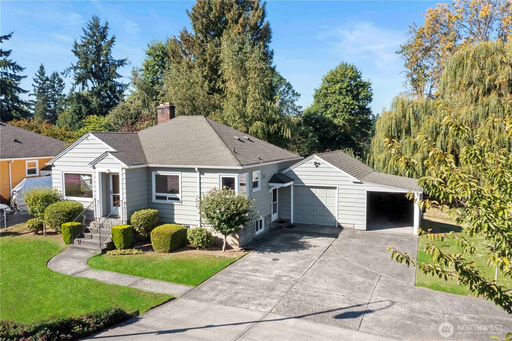 Welcome to this charming Fife home featuring a 1-year-old roof w/ solar panels for efficiency, peace of mind & lasting value. The bright, functional layout offers comfortable living spaces filled w/ natural light, kitchen w/ ample storage, & dining area that flows into the inviting living room—perfect for daily living or entertaining. All appliances stay, this home move-in ready. Outside, enjoy your own private yard complete w/ a mature apple tree for fresh harvests & shade. The neighborhood is enhanced by the beauty of Wapato Creek & nearby trails, offering peaceful natural setting just steps away. Conveniently located close to schools, shopping, dining, & commuter routes, this home blends comfort, updates, & location in a loved community