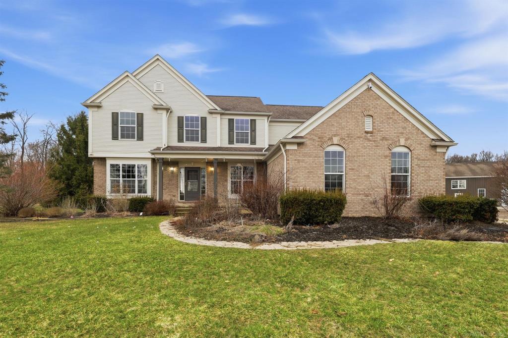 Opportunity like this does not come around often! Incredible foreclosure offering outstanding value with the heavy lifting already done. Built in 2005, this 2,694 sq ft colonial is in excellent condition and sits on a beautiful 12.44 acre parcel. Inside you will find a two story great room filled with natural light from a wall of windows and a gas fireplace, a spacious kitchen and dining area, first floor laundry, and a finished basement adding even more usable living space. The home offers 5 bedrooms including a primary suite with its own gas fireplace, walk in closet, and full bath. Total of 3 full and 2 half baths. Outside is where this property really separates itself. Large deck overlooking the property, stamped concrete patio, and a custom outdoor fireplace that makes this space ideal for entertaining. And then there is the barn. Over 3,200 sq ft with 24 ft ceilings, cement floors, and oversized doors. Whether you need storage, workspace, or have bigger plans, this is one of the most impressive pole barns you will come across. 3 car attached garage. Wide open land. Endless potential. If you have been waiting for something with space, functionality, and value, this is it!