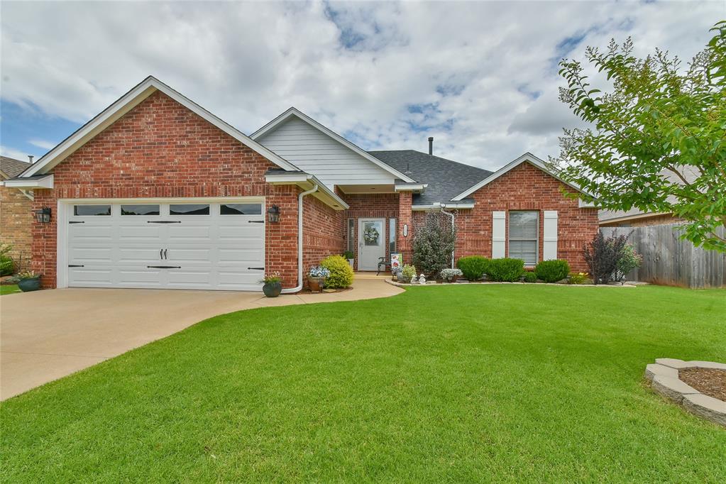 Beautifully maintained & updated Edmond home! Tons of recent upgrades- new roof, new Lennox A/C & furnace (20K), new garage doors, new flooring in common areas, fresh paint, extended concrete pour patio in backyard, new appliances- range, dishwasher & microwave, newer fencing, new storm door & more! Tons of landscaping in the backyard & front makes for great curb appeal & outdoor living for anything you desire! Excellent central location close to everything! In-ground storm shelter, new gutters, new toilet in guest bath, white trim & fresh paint outside! 3 bed/2 bath/2 car garage w/dining area. Granite counters in kitchen, large soaker tub & walk in shower in master & more! You will be impressed, come check it out ASAP!