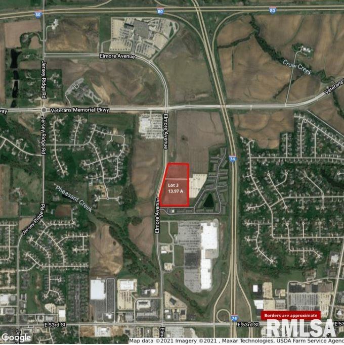 13.97 +/- Acres $8.00 - $9.00 psf FOR SALE on Elmore Avenue. All utilities at street. East side of Elmore extended. Located just North of Wal-Mart. Excellent opportunity to join Davenport's new Retail Growth Corridor.