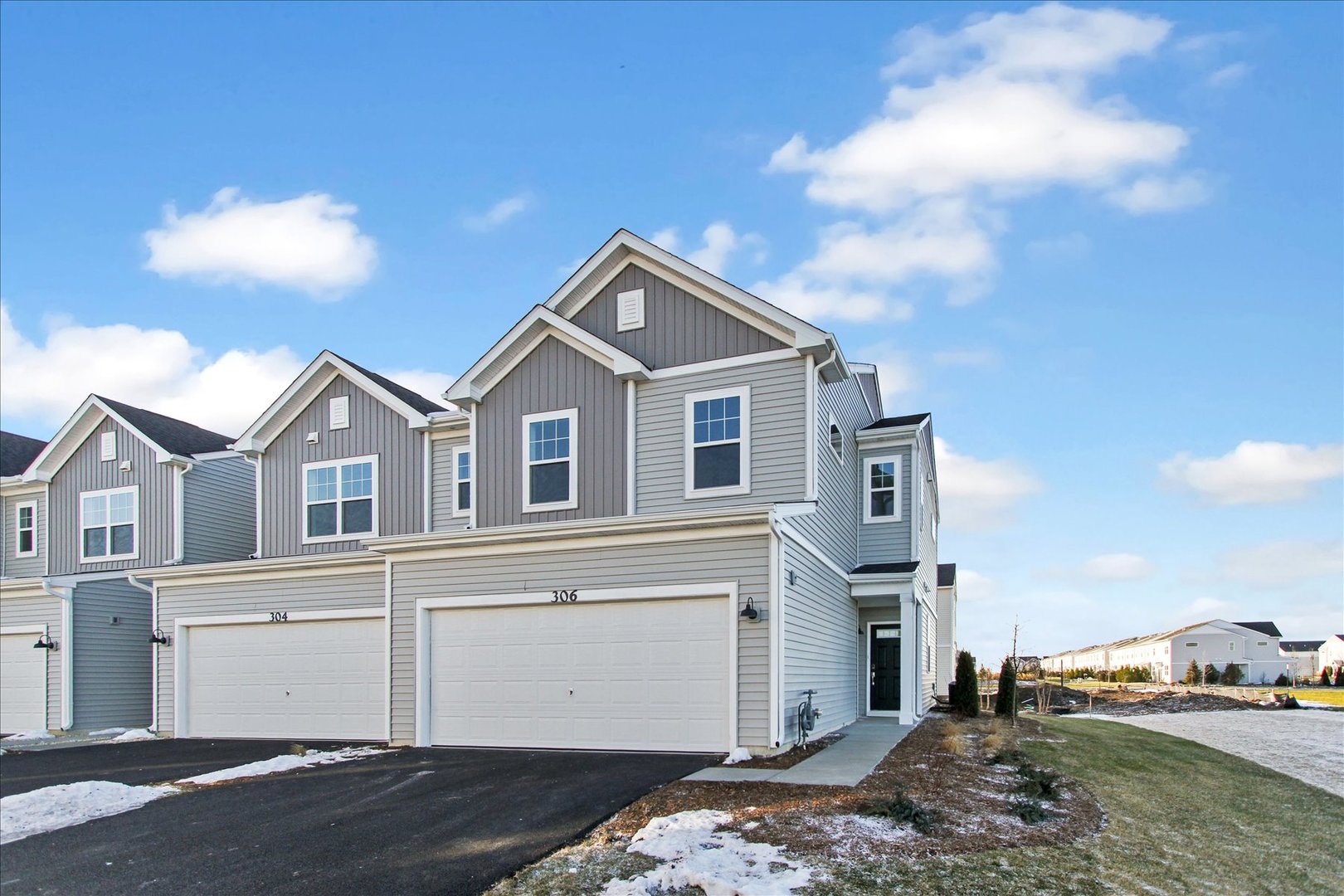 *Below Market Interest Rate Available for Qualified Buyers*  Welcome to the Meade, a wonderful end unit two-story townhome that is part of New Smart Series Townhomes. This beautiful home is located on a coveted homesite due to its proximity next to a 22 acre park . A perfect spot for kids or pets to play/ be outdoors! With three bedrooms, two-and-a-half bathrooms, and a spacious 2-car garage this home definitely ticks all the boxes. Walk into the Meade through your covered entry you will see that they kitchen is truly the heart of the home. Nicely placed between the family room and breakfast nook, the kitchen is where all the entertaining and hosting will take place. This kitchen has a nice amount of cabinets and includes an Island with an overhang. You will love cooking dinner with your brand-new GE Stainless Steel Range, Microwave & Dishwasher. Your main level also includes a spacious family room that is open to the kitchen. The upper level of the home holds three bedrooms, and two full baths. The owner's suite has a dual sink vanity and a walk-in closet. It will truly be a retreat for relaxing or getting a good night's sleep. Outside the Owner's Suite is a secondary full bathroom with a tub-shower combination and an upstairs laundry room, no more carrying baskets up and down stairs. There are two additional bedrooms perfect for family, guest, office space, craft room or whatever you need them for.  Broker must be present with client at first showing. Lot 10.04