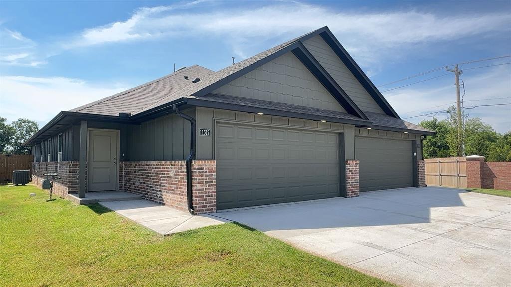 Welcome to Brand New Masonwood featuring this 3 Bedroom 2 Bath 2 Car Garage Duplex in a Great location close to the Broadway Extension and only 8 minutes from downtown OKC. Nice features such as granite counter tops, tile backslash, and large island that can double as a breakfast bar. All appliances included with 5 Burner Gas Range. Laundry room is equipped with both gas and electric connections. Washer and dryer included. Energy efficient Tankless Gas Water Heater. Pre-wired for 2 phones and cable. Vinyl windows with 2" blinds. No carpet, vinyl wood look flooring throughout. Ceiling fans are included in the living room and primary bedroom suite. Fully fenced backyard with a gate. Lawn care is provided and includes an in-ground irrigation system. Pets are considered case by case.Refrigerator, washer and dryer, range, dishwasher, and microwave are included. Directions - NW corner of Hefner. Between N Penn and Western. Go North on University to 113th Street. Neighborhood on East hand side.*** PHOTOS / 3D TOUR ARE OF A SIMILAR PROPERTY BUT NOT EXACT FLOOR PLAN. PICS NOT OF ACTUAL ADDRESS. WILL UPDATE AS CONSTRUCTION IS COMPLETED. ***All residents are enrolled in the Resident Benefits Package (RBP) for $45.00/month which includes renters' insurance, credit building to help boost your credit score with timely rent payments, $1M Identity Protection, HVAC air filter delivery (for applicable properties), our best-in-class resident rewards program, and more! If you already have renter’s insurance, upon acceptance that it meets all lease requirements, the RBP would be $31.05/month. More details upon application.
