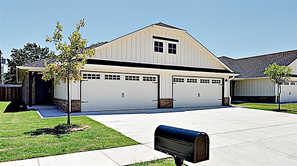 Beautiful 3 Bedroom, 2 Bathroom Duplex with 2 Car Garage! Open floor plan with vinyl plank flooring throughout! Kitchen has beautiful island and also features pantry, glass backsplash, over the range microwave, glass top electric range, and refrigerator (as is). Interior laundry area with washer/dryer (as is). Main bathroom features quartz topped single vanity and shower/tub combo. Primary suite features single vanity, shower/tub combo and walk in closet. Other features include covered front porch, back patio and fenced yard. Close to Tinker, shopping and dining. Easy access to I-240 and I-40. Pets are case by case. Lawn care included.**Unit includes electric range, microwave and dishwasher****Refrigerator, washer and dryer are AS IS**Driving Directions: North of SE 59th Street and East of S Sooner Rd. Entrance is on SE 48th street. Turn South into the neighborhood.All Property Management & Leasing residents are enrolled in the Resident Benefits Package (RBP) for $45.00/month which includes renters' insurance, credit building to help boost your credit score with timely rent payments, $1M Identity Protection, HVAC air filter delivery (for applicable properties), our best-in-class resident rewards program, and much more! More details upon application.