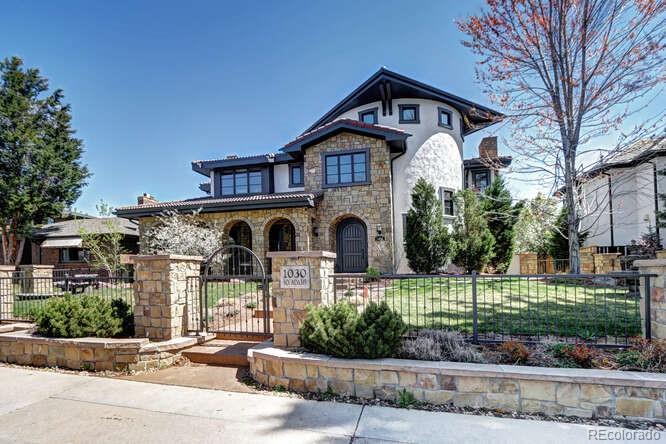 Open       Sunday  01/18    11:00 -2:00 pmStunning Architectural Masterpiece in sought-after Belcaro/Bonnie Brae neighborhood masterfully appointed and located on an extra-large 9240 sq foot lot that’s walking distance to Bonnie Brae Park.  This custom home spans over 7,000 sqft with 5 bedrooms, 8 bathrooms, a highly desired 3 car garage, and an impressive 28-foot grand entrance to welcome you.  The main floor and entryway were recently updated creating a fresh and bright atmosphere – a beautiful, must see residence! This home is loaded with luxurious extras like a recently remodeled master bedroom / bathroom suite, 6 indoor fireplaces, a gourmet kitchen with a large Cambria quartz-top island and custom cabinetry, 3 dishwashers, multiple French doors, an incredible oversized fitness room, an LED backlit bar with cold beverage taps, a wine cellar, and a pre-constructed elevator shaft for future elevator installation. The exterior includes extensive landscaping, trees and lighting, a welcoming wrap-around porch, and a linear Montigo fire pit under a beautiful pergola.  Located just a short distance to Wash Park, shops on South Gaylord, and to Cherry Creek Shopping & Restaurants.  This home is a rare find in the heart of Denver.Furniture can be purchased with the property...