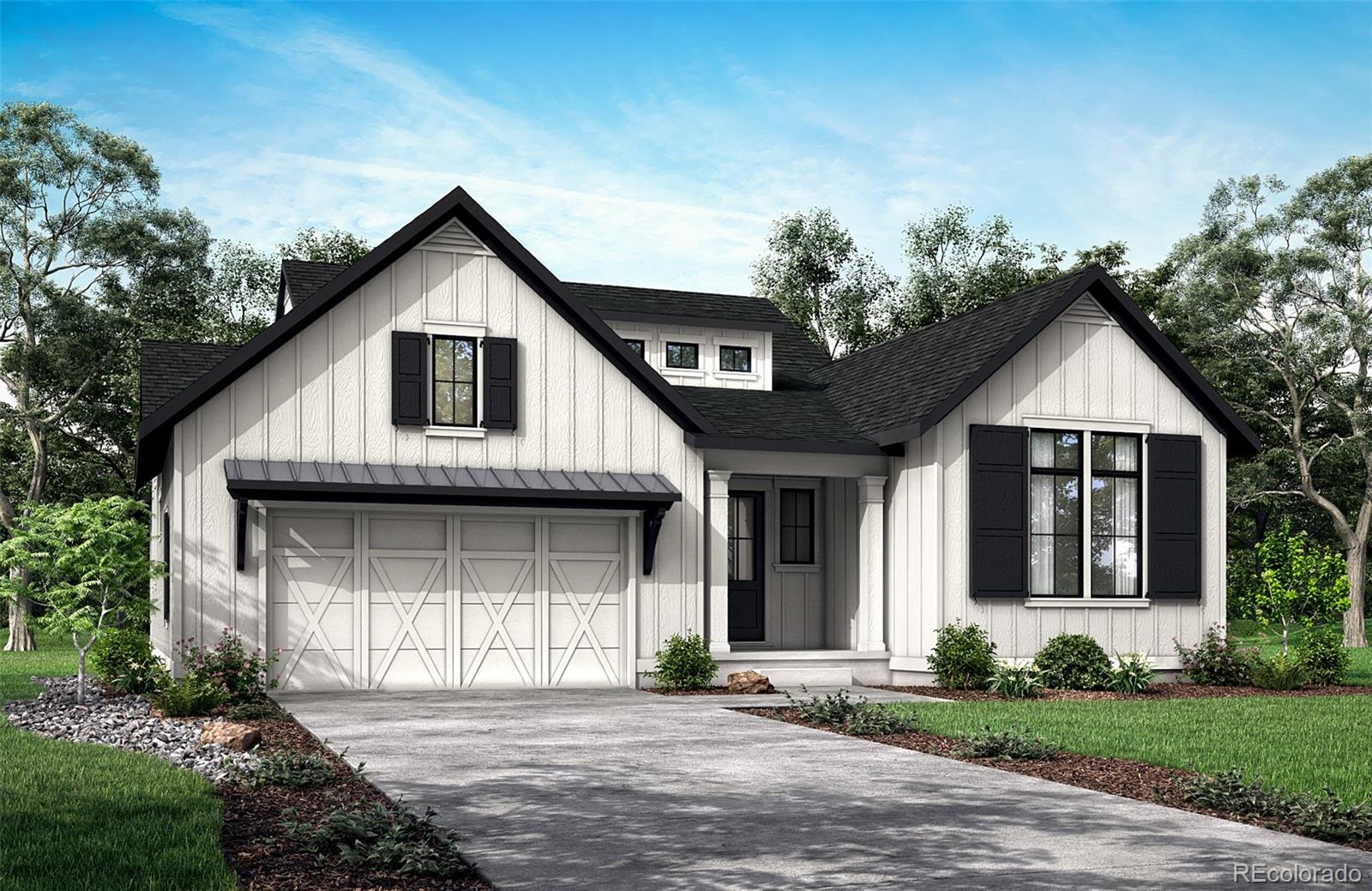Stunning Premier Ranch Backing to Open Space. 4 bed, 4.5 bath, Main floor Study, 3-car garage. Includes a rec room with beautiful wet bar in the finished basement. Covered back patio, lot is greenbelt adjacent! Gourmet kitchen with top-of-the-line JennAir appliances and fully landscaped yard. Ready Winter 2026.