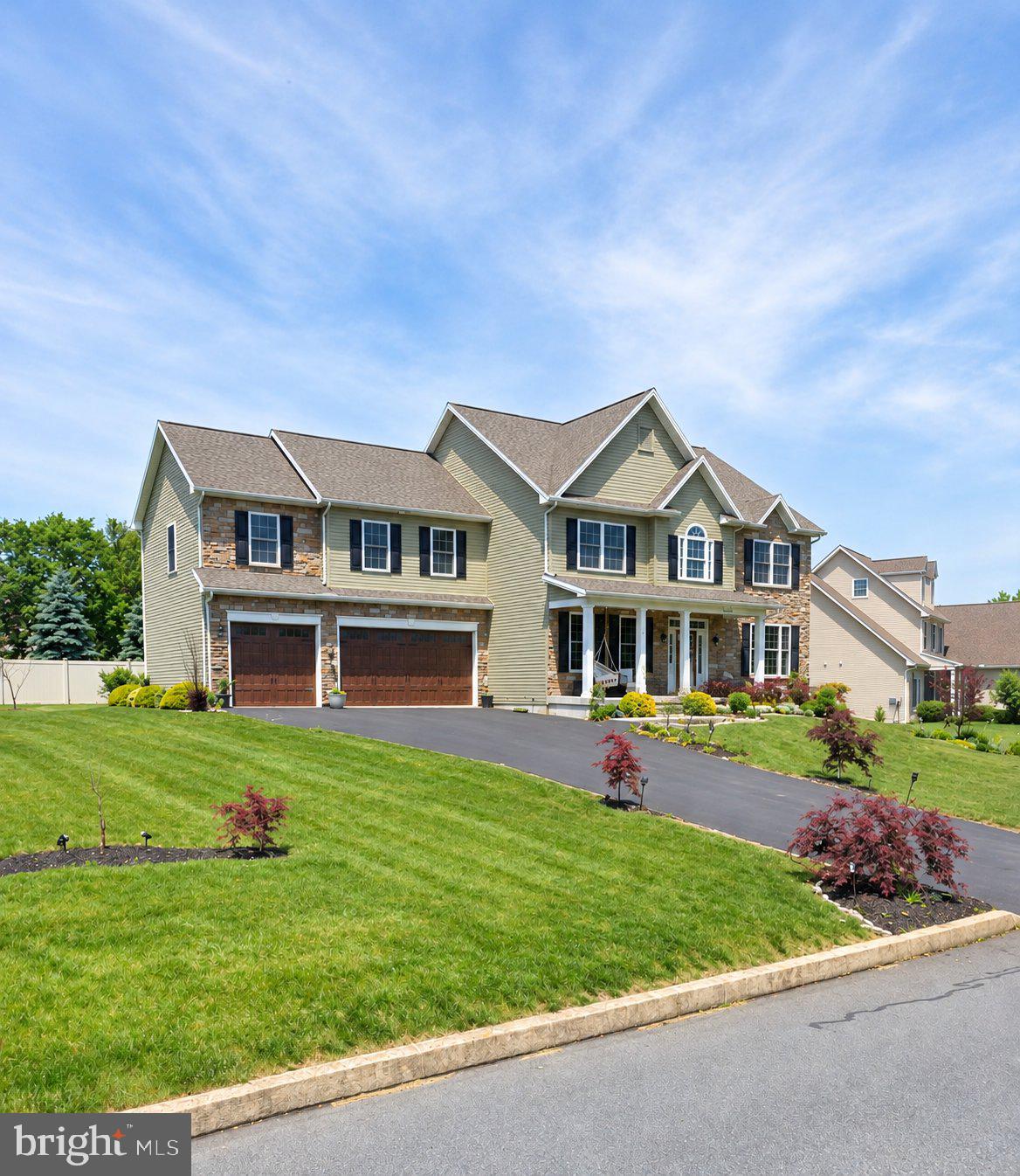 Welcome to 6260 Peregrine Way, nestled in the sought after community of Hawks Landing in Hampden Township and located within the highly acclaimed Cumberland Valley School District.  This exceptionally spacious and beautifully appointed 4-bedroom, 3.5-bath colonial boasts over 3,000 square feet of meticulously designed living space.  A freshly painted interior paired with brand-new carpeting gives this home a clean, move-in-ready feel.  Complete with an impressive 3-car garage, this home effortlessly combines classic architectural style with everyday functionality.  The first floor opens to a flowing floor plan that connects the main living areas.  A dedicated study or home office provides a separate workspace, while the formal dining room offers a setting perfect for holiday meals and special occasions.  Enjoy the spacious eat-in kitchen designed to serve as a central gathering place, with abundant granite countertop space for meal preparation, serving, and entertaining.  The kitchen opens into a dramatic two-story family room, creating a sense of openness that connects the main living spaces.  Upstairs, you'll find 4 generously sized bedrooms, including a luxurious primary suite complete with a generous walk-in closet and a private bath featuring a custom shower and soaking tub.  This home is in a prime location, close to everything Hampden Township offers.  Schedule your private tour today.