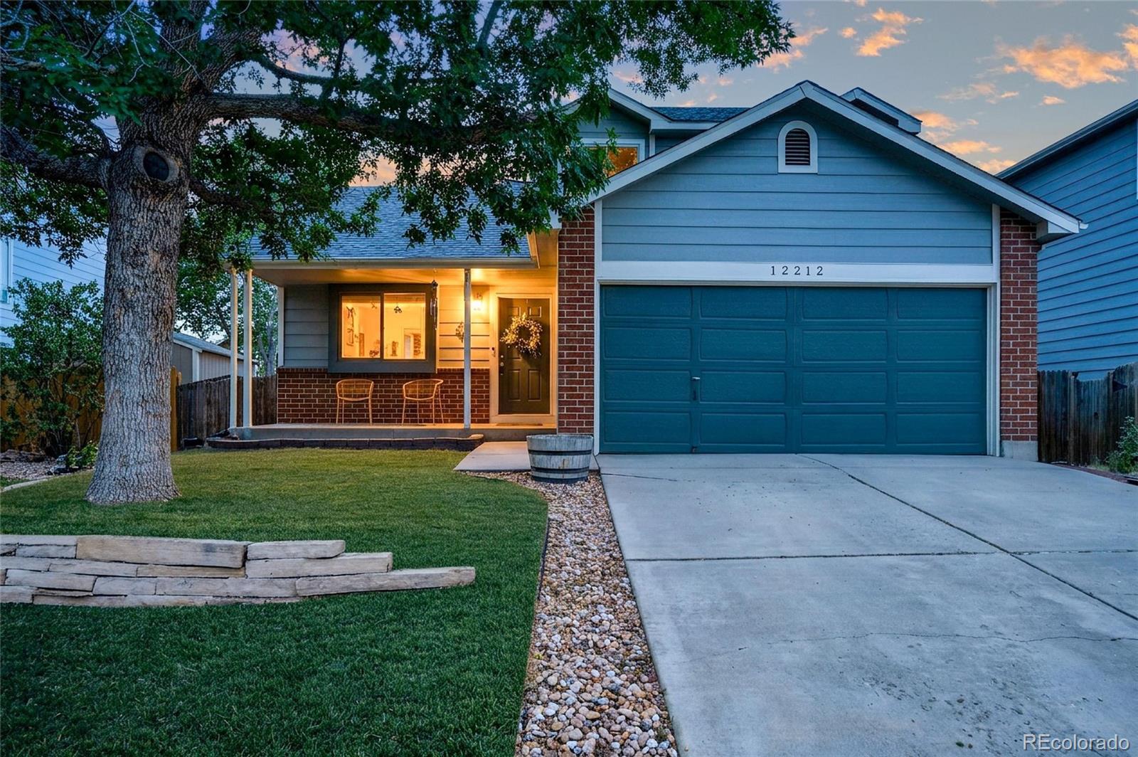 Welcome home to 12212 Forest Way, located in the highly desirable Concord neighborhood. This home offers 5 bedrooms, 2.5 bathrooms, 2-car attached garage, 1,965 sq ft, a sizeable backyard, a finished basement & has NO HOA. Enjoy the brand NEW LVP flooring throughout the home, NEW exterior paint, inviting living room, spacious dining room, and updated kitchen (all appliances included) with direct access to the backyard. The upper level boasts a shared full hallway bathroom, 3 spacious bedrooms with ample closet space and easy access to the hallway bath. Plus a primary suite with a private 3/4 ensuite bath and walk-in closet. The finished basement showcases an additional bedroom/office, currently being utilized as a game room, and laundry room (washer & dryer included) & utility room.  Out back enjoy expansive and the fully fenced and irrigated yard awaiting your vision. The 2-car attached garage offers 420 sq ft with additional storage space. Residents are just blocks from the Shadow Ridge Middle School, Billy Birch Pub & Yard, Outlaw Wings, and the Trailwinds Rec Center. This home has access to nearby parks, playgrounds, shopping centers, & dining options making it a great place to call home. Thornton is centrally located with easy access to I-25, & E-470. It is located an equal distance (30 minutes) from Denver and DIA. Don't miss your opportunity to own this incredible property. Contact us today for a private showing!