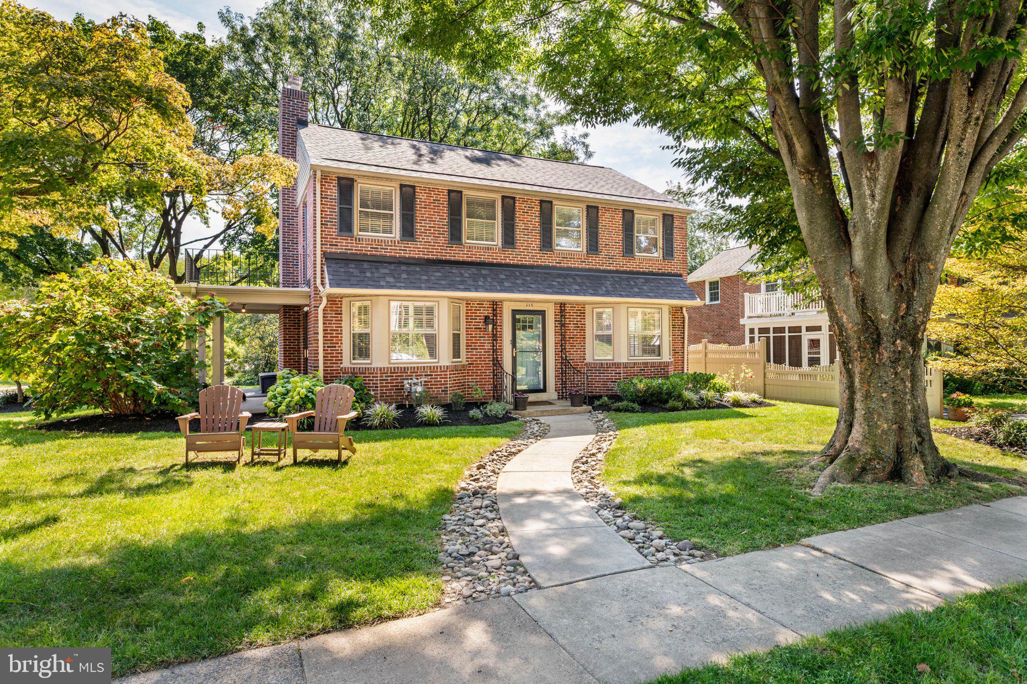Welcome to this exceptional home that has been lovingly cared-for in Wynnewood. Set on a corner lot with charming curb appeal, a mature tree with a swing, and a welcoming covered porch, this home has the kind of setting that immediately feels like a place to call your own. Inside, natural light fills the rooms, highlighting the beautiful hardwood floors and comfortable layout.The living room is warm and inviting, with a wood-burning fireplace and double-wide French doors.  The spacious dining room is ready for everything from weeknight dinners to holiday gatherings. The kitchen offers a clean and functional space, equipped with stainless steel appliances, and an eat-in area that provides room for casual meals. Sliding glass doors open to the deck, making it easy to move between the kitchen and outdoor space, perfect for hosting.One of the home's most versatile spaces is also on the first floor. With a full bathroom and a beautiful bay window, this room is currently used as an office but could easily function as a bedroom, guest room or first-floor primary suite. It's a flexible space that can adapt as your needs change.Upstairs, the bedrooms are notably spacious, with plenty of room to make each one your own. The primary bedroom offers even more space along with an updated private bathroom. The hall bathroom has also been updated.The newly finished basement provides another comfortable area to spread out. A separate portion houses the washer and dryer and offers additional storage.Outside, the deck creates a great spot for relaxing or enjoying a meal, while the backyard and surrounding stepping stones add to the home's charm. The walkway wraps around to the driveway and covered porch, creating a natural connection between the indoor and outdoor spaces.Located on an adorable block, and close to Lower Merion Schools, this is a home that offers the space, walkability, and setting that make Wynnewood such a sought-after place to live.