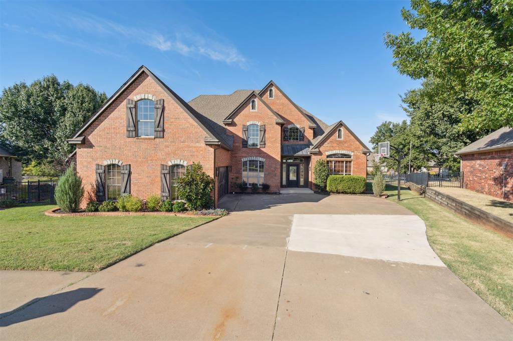 Welcome to this renovated, turn-key, move-in ready gem nestled on a quiet cul-de-sac in the sought-after Coffee Creek community of Edmond! Boasting 4 generous bedrooms, 3 full baths, plus a versatile upstairs playroom or bonus room (or optional 5th bedroom), this spacious 3,358 sq ft home blends comfort and style. You’ll love the open floor plan accented by refinished hardwood floors, abundant natural light through large picture windows overlooking a peaceful greenbelt, and modern updates throughout—including a gourmet kitchen with granite countertops, double ovens, and sleek fixtures. Recent upgrades feature a new HVAC system, tankless water heater, new lighting and hardware, epoxy-coated garage floors, refreshed front and rear porches, and updated landscaping. The large yard with no rear neighbors, full privacy, and mature trees offers outdoor enjoyment for families or entertaining. With a 2-car attached garage, storm shelter, and an address in Edmond known for top schools, walking trails, stocked ponds, and community amenities, this home delivers turnkey luxury in one of the area’s most desirable neighborhoods. Don’t miss your chance—schedule your private showing today! Fridge can be included