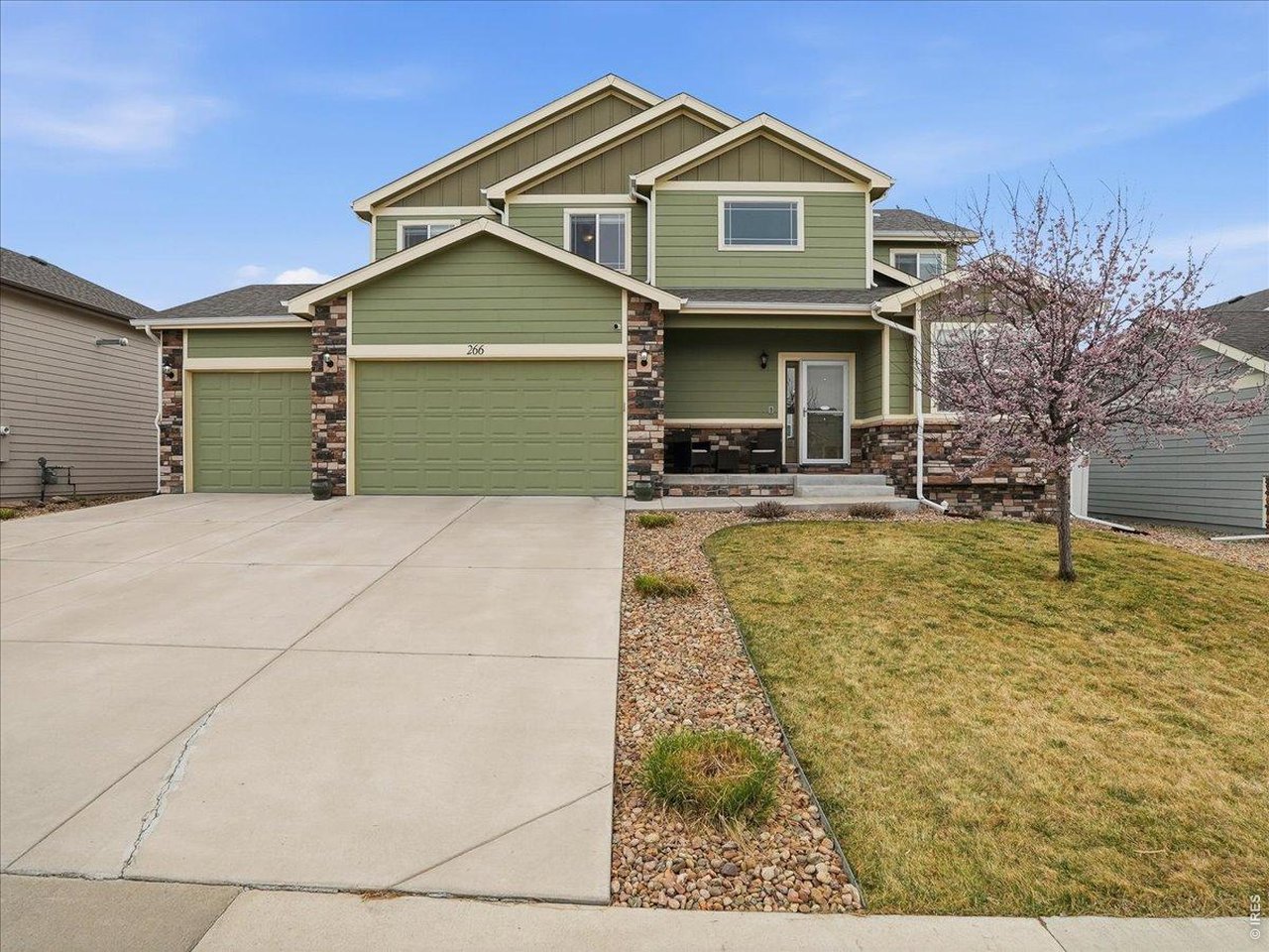 From the moment you walk in, there's a warmth to this home. The space opens naturally, and the layout makes sense. Built in 2018 this five bedroom home (or four bedroom with den) offers room to gather, room to retreat, and room to grow into what's next. Beautifully finished basement and more square footage than most for this price. Quartz countertops throughout give a premium feel. The living area has feels large with floor to ceiling windows and open to the 2nd floor. Upstairs, the primary suite and large 5 piece bath welcomes you. It's quiet, comfortable, and separate from the pace of the day while the additional bedrooms offer flexibility for whatever life looks like now. The finished basement is ready to be shaped into a home gym, media space, or something entirely your own. With a three-car garage, no HOA, and no metro district, there's a sense of freedom here that's hard to find.