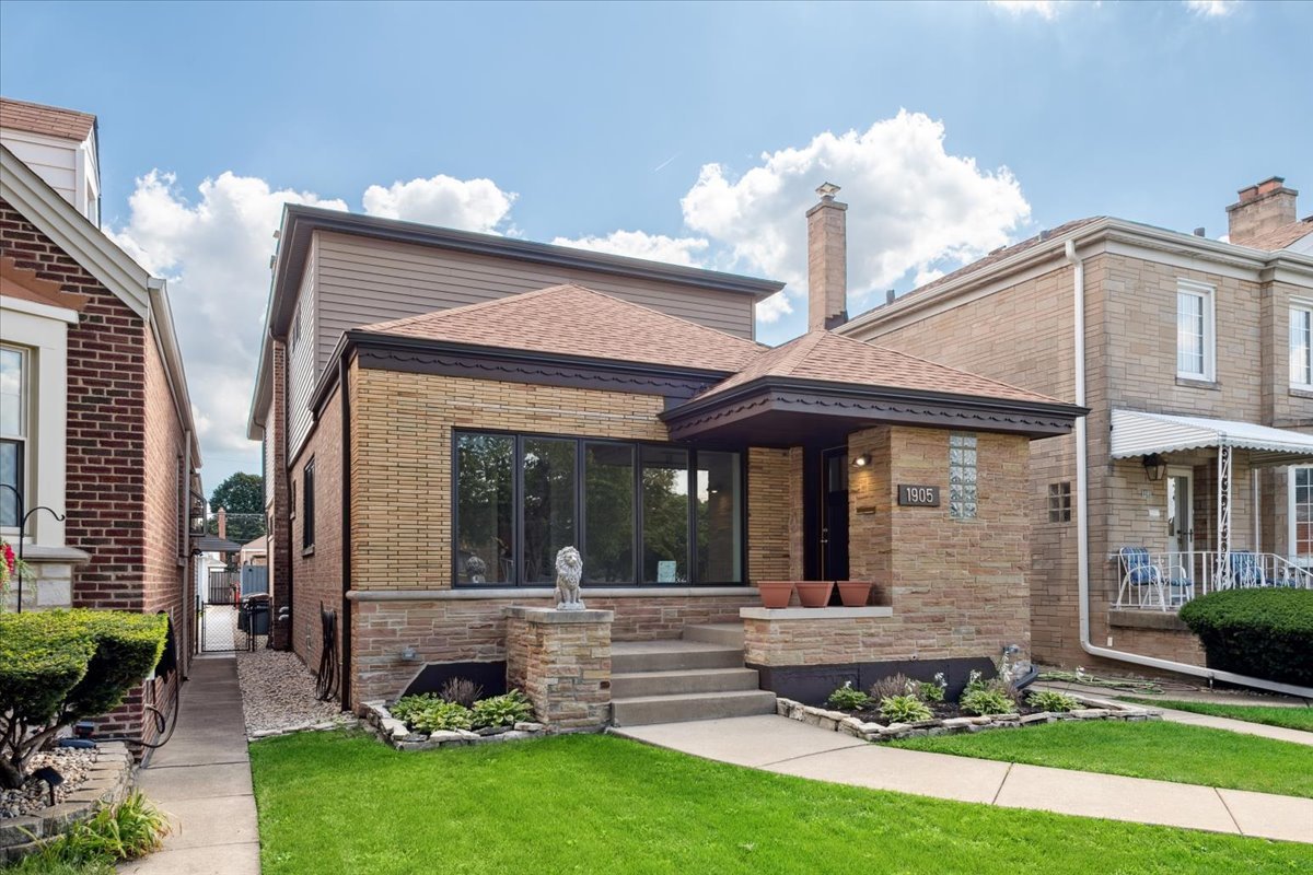 Wow!! Classy and spectacular two story complete renovation in charming Galewood location! Front foyer leads into living room, formal dining room. bedroom, full bath, incredible open floor plan kitchen with dinette, recreation area, pantry, high-end appliances, porcelain flooring, great island with quartz countertop, custom cabinetry with quartz countertops, 2 subzero refrigerators/freezers, Wolf double oven and stove, steamer, more! Entire kitchen/dinette/rec area opens up onto rear 2 story deck! Custom built hardwood staircase with skylight at the top takes you up to deluxe master suite with sliding glass doors to second floor deck with great views, then dual walk-in closets, and master bath with jacuzzi tub, separate shower, commode, and double vanity. Two additional  bedrooms and common full bath on this floor, hardwood flooring throughout, additional walk-in closets in bedrooms, extra guest room/office/den, fit for royalty! Back to first floor hallway that leads to hardwood steps down to incredible full finished basement with large rec room, full bath, second laundry room, exercise room, play room, office, utility closet, and tons of storage. Natural light from surrounding new glass block windows, loads of electrical outlets and internet capacity, more! Each level, top to bottom, features new electrical, plumbing, lighting, new Pella Windows on flrs.1 and 2, new electrical in brick 2 car garage, great yard, and new custom built cherry wood privacy fence! Plus, convenient location within minutes of 2 METRA stops, walk to CTA, new RUSH medical center at North & Harlem, Caputo's Grocer at Grand & Harlem, Brickyard Mall minutes away, and abundant service and food/hospitality options! 15 minutes to I-290 and I-90 expressways, 20 minutes to O'Hare International Airport, 30 minute commute to Downtown Chicago, Lincoln Park, Old Town, Wicker Park, North Avenue Beach, Wrigley Field, Soldier Field, Museums, more!!! A fantastic home, a pleasure to show !!