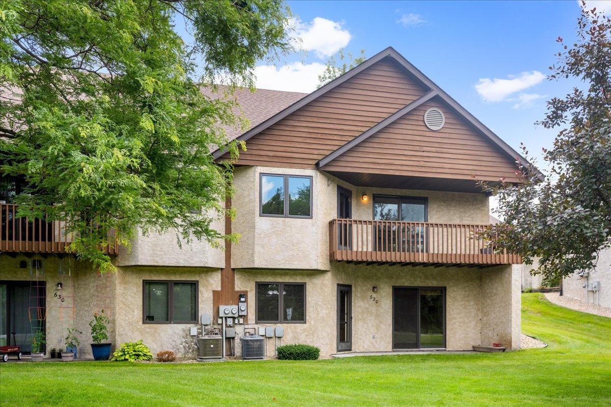Enjoy peaceful living in this low maintenance townhome nestled in one of Monticello's most desirable riverfront communities. This spacious home offers an inviting floor plan filled with natural light, making everyday living and entertaining effortless. The generous living spaces flow seamlessly into a well-appointed kitchen and dining area, while the primary suite provides a comfortable retreat with ample closet space and a private bath. Additional finished living space offers flexibility for guests, a home office, or hobbies. The lower level spa includes a spectacular sauna, jetted tub and walk-in shower. Relax on the expansive, private deck and patio while taking in the serene surroundings, or enjoy the nearby walking paths and scenic views of the Mississippi River. See supplement for the many wonderful updates throughout! Nothing to do but move in and ENJOY!